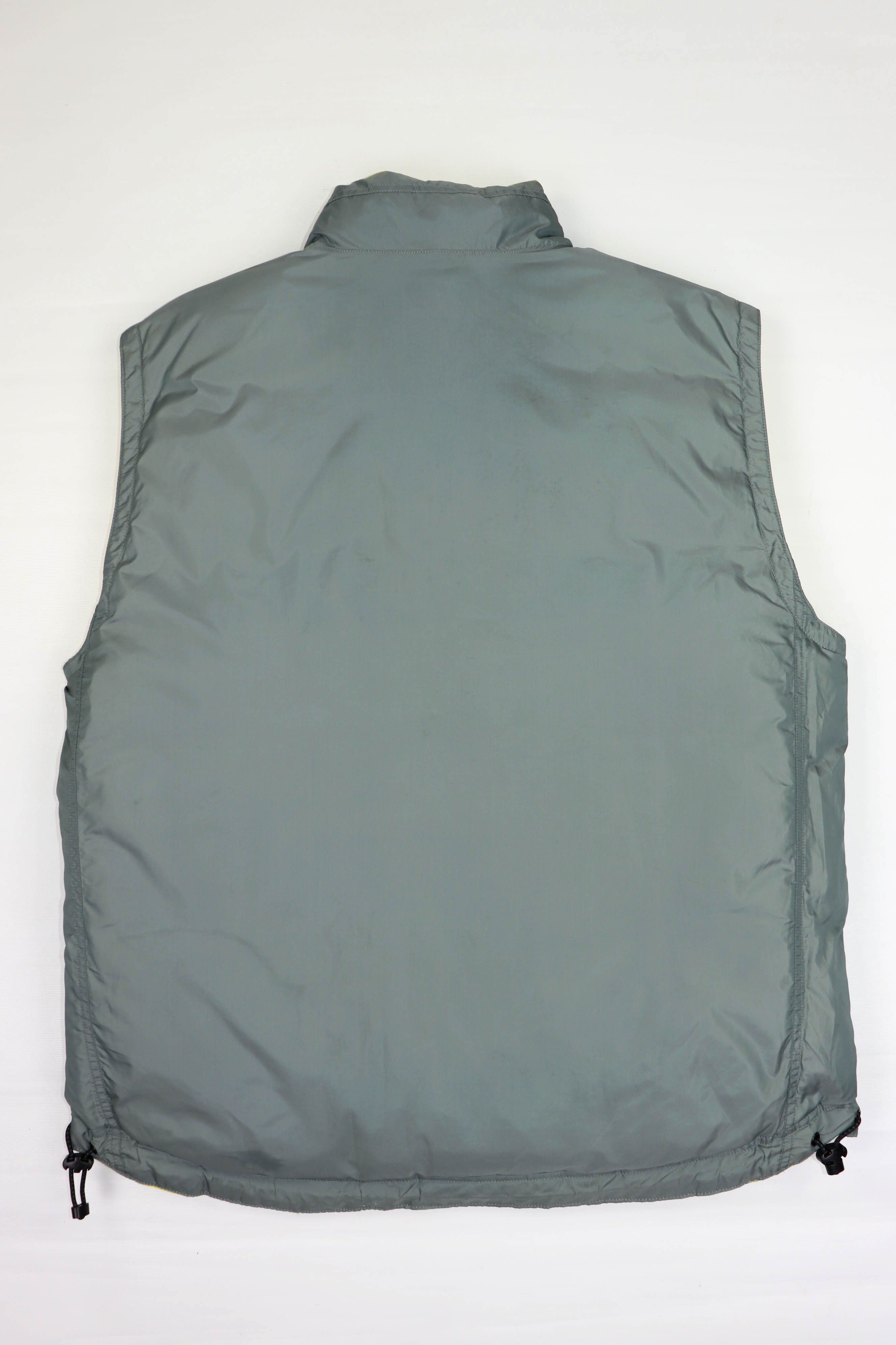 Gap GAP Vintage YellowGray Reversible Down Puffer Waistcoat Vest Size US XL / EU 56 / 4 - 16 Thumbnail