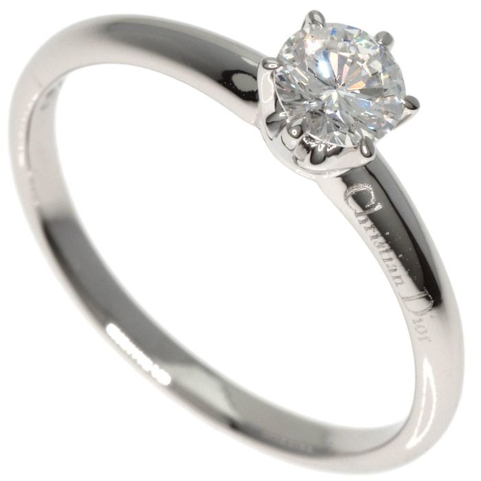 Dior Christian Dior Diamond Ring Platinum PT950 Women's CHRISTIAN DIOR