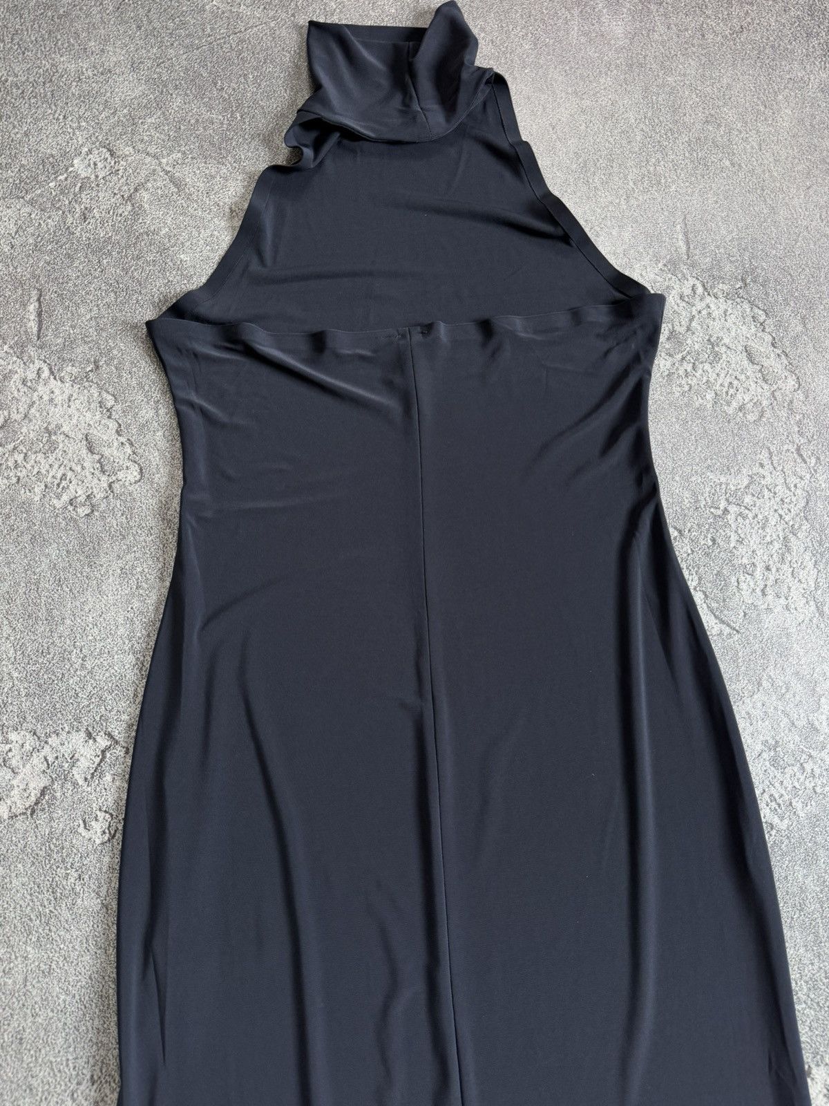 Norma Kamali Norma Kamali S Halter Turtle Side Slit Gown Dress 👗 Size S / US 4 / IT 40 - 18 Thumbnail