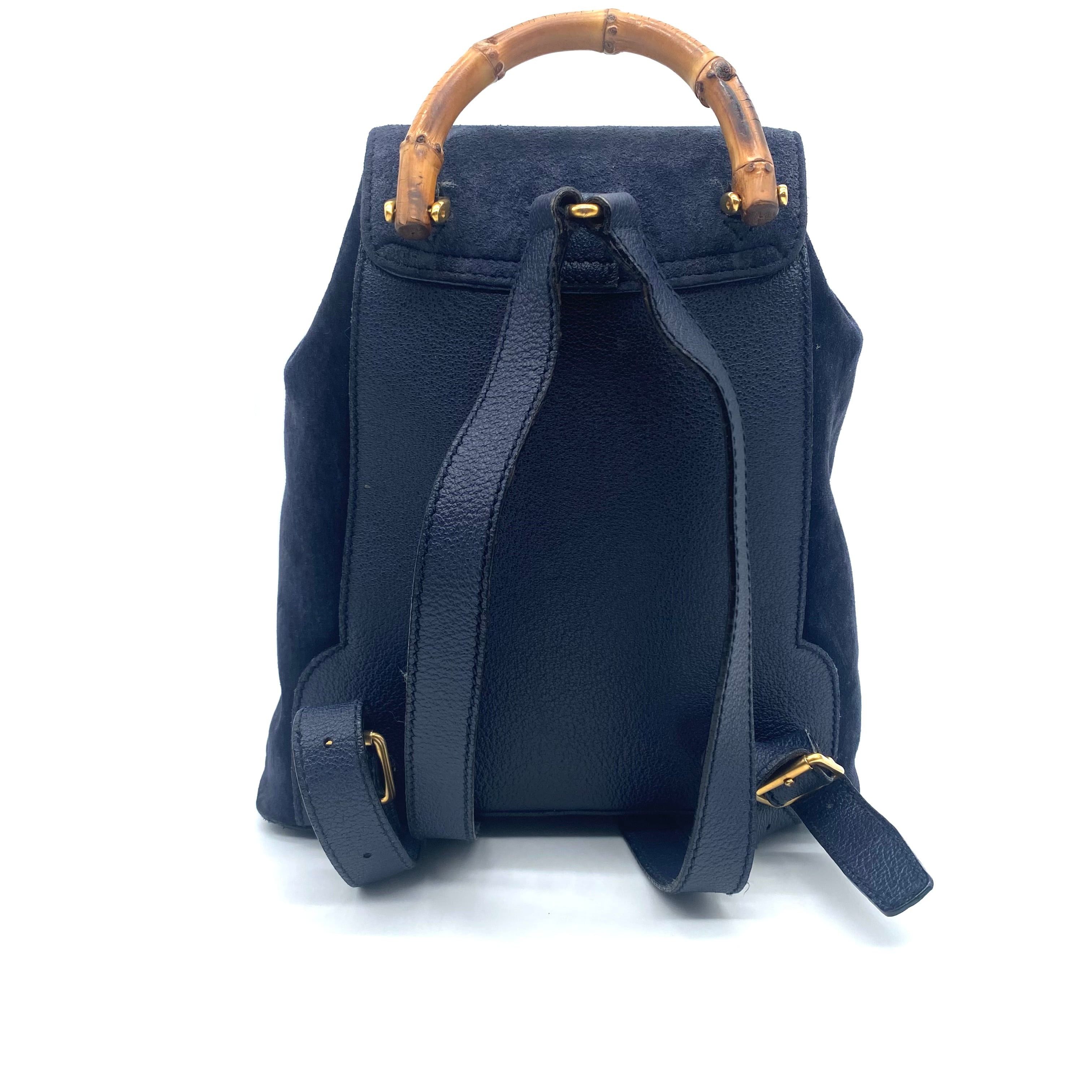 Gucci Gucci Bamboo Backpack Suede Size ONE SIZE - 2 Thumbnail