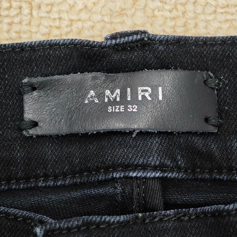 Amiri Amiri black hole jeans Size US 32 / EU 48 - 3 Thumbnail
