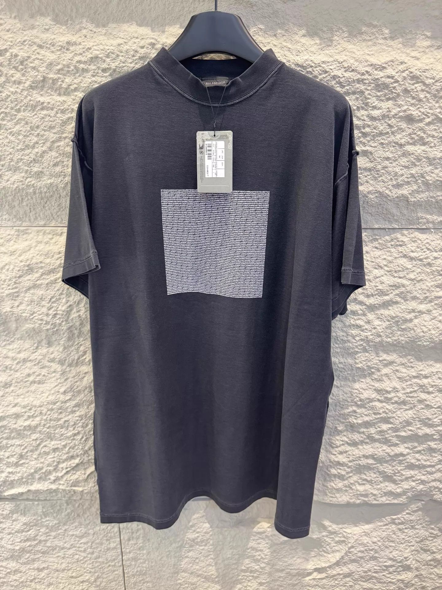 Balenciaga Balenciaga 2024ss Oversized Box Logo SS Tee Black 2 Size US M / EU 48-50 / 2 - 1 Thumbnail