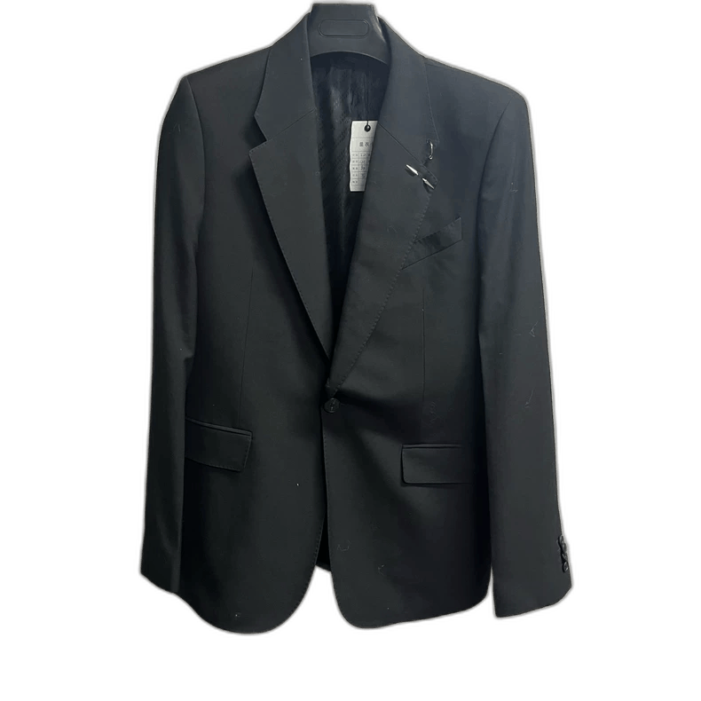 Givenchy Givenchy Black Lightweight Wool Suit Jacket Size US L / EU 52-54 / 3 - 1 Thumbnail