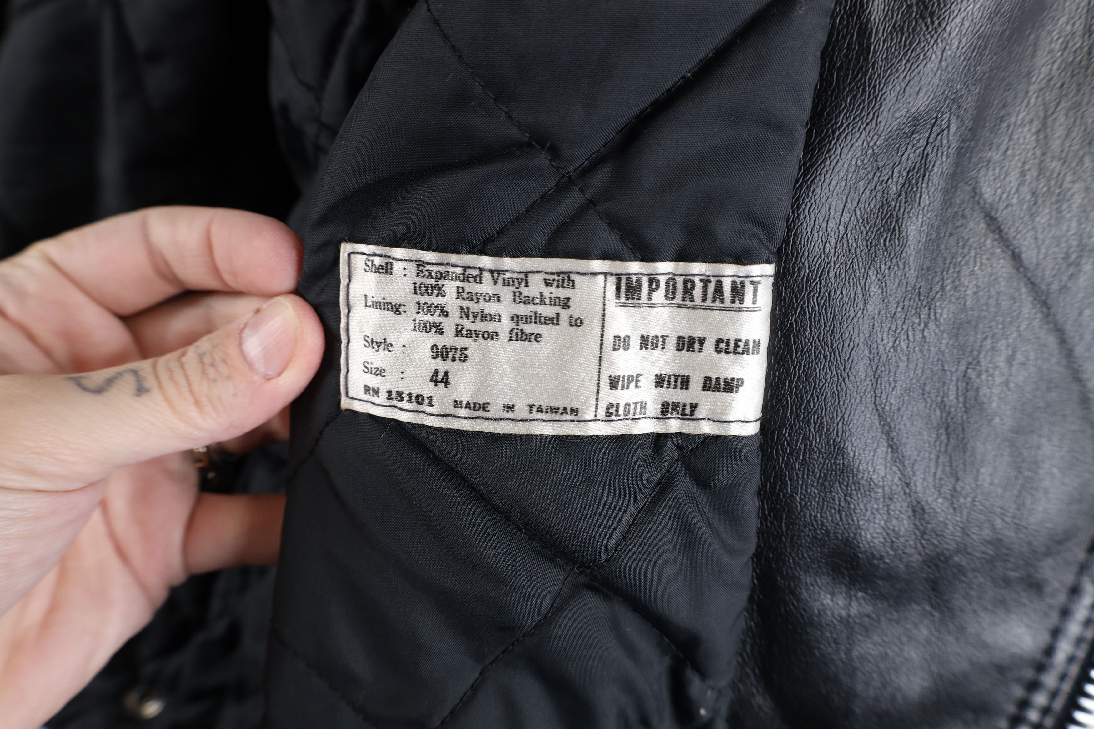 Vintage Vintage 70s 80s Streetwear Chain Zip Motorcycle Jacket Size US XL / EU 56 / 4 - 11 Thumbnail