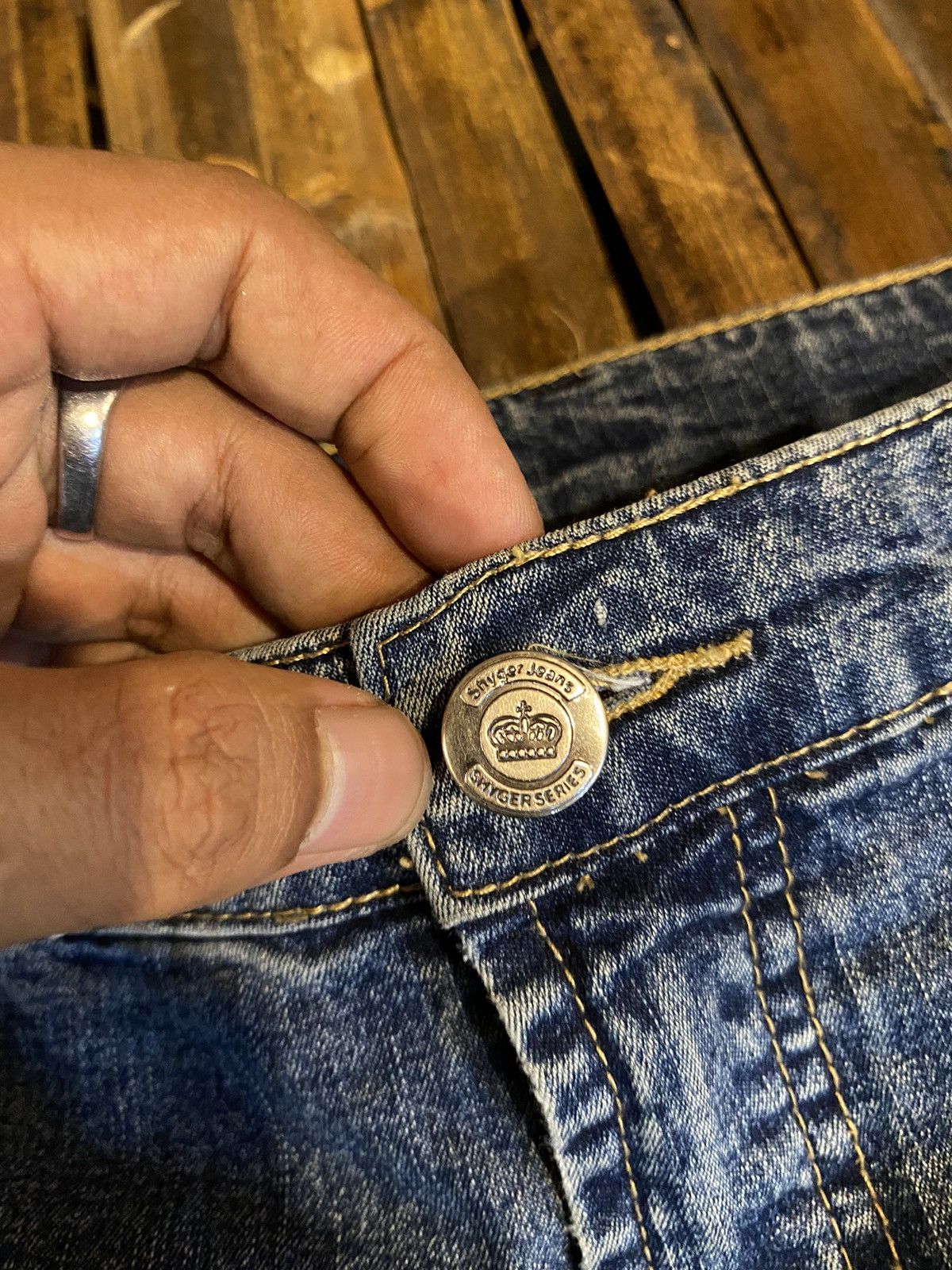 Japanese Brand SHY GER DENIM PANTS Size 30" / US 8 / IT 44 - 7 Thumbnail