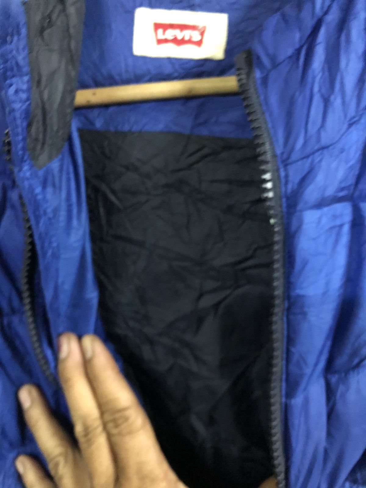 Designer × Levi's Vintage Y2K Levis puffer Jacket Hoodie Size US S / EU 44-46 / 1 - 9 Thumbnail