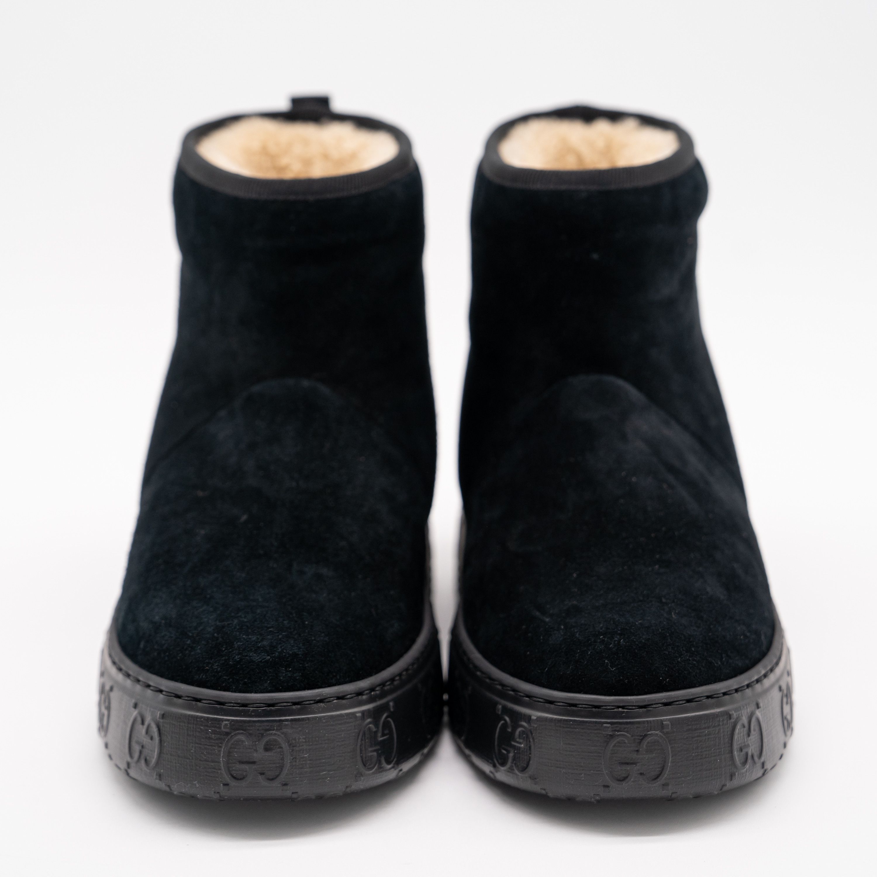 Gucci 36.5G 6.5 US Gucci Shearling Ankle Boots Black Mouton Winter Size US 6.5 / IT 36.5 - 2 Thumbnail