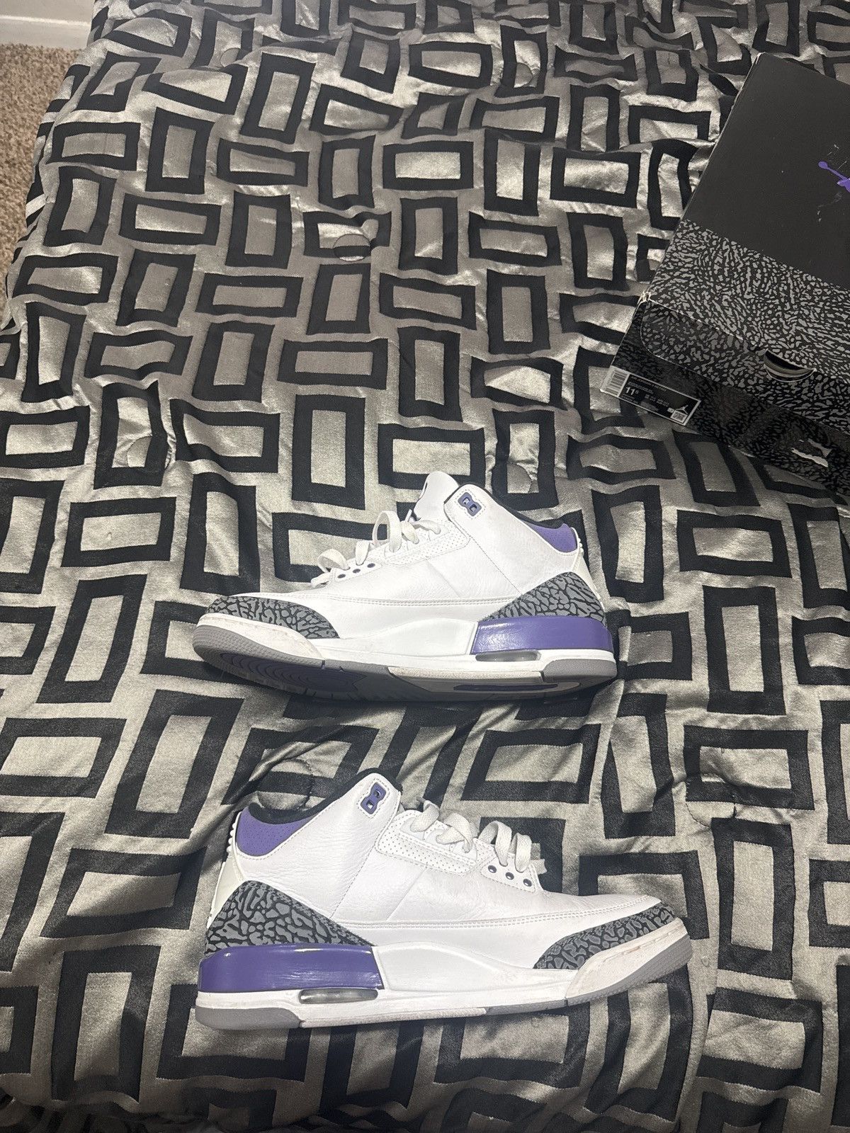 Jordan Brand Jordan 3 “dark iris” Size US 11.5 / EU 44-45 - 6 Thumbnail