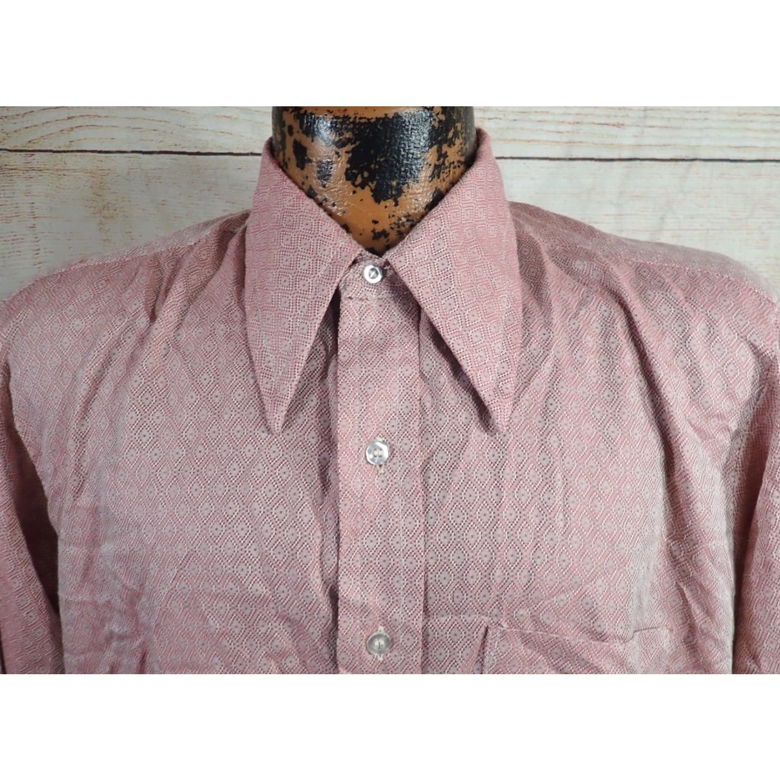 Arrow VINTAGE Arrow Dagger Diamond AOP Disco Shirt Mens L Arrow Diamond AOP Shirt - Vintage 60s 70s 80s Size US L / EU 52-54 / 3 - 2 Thumbnail