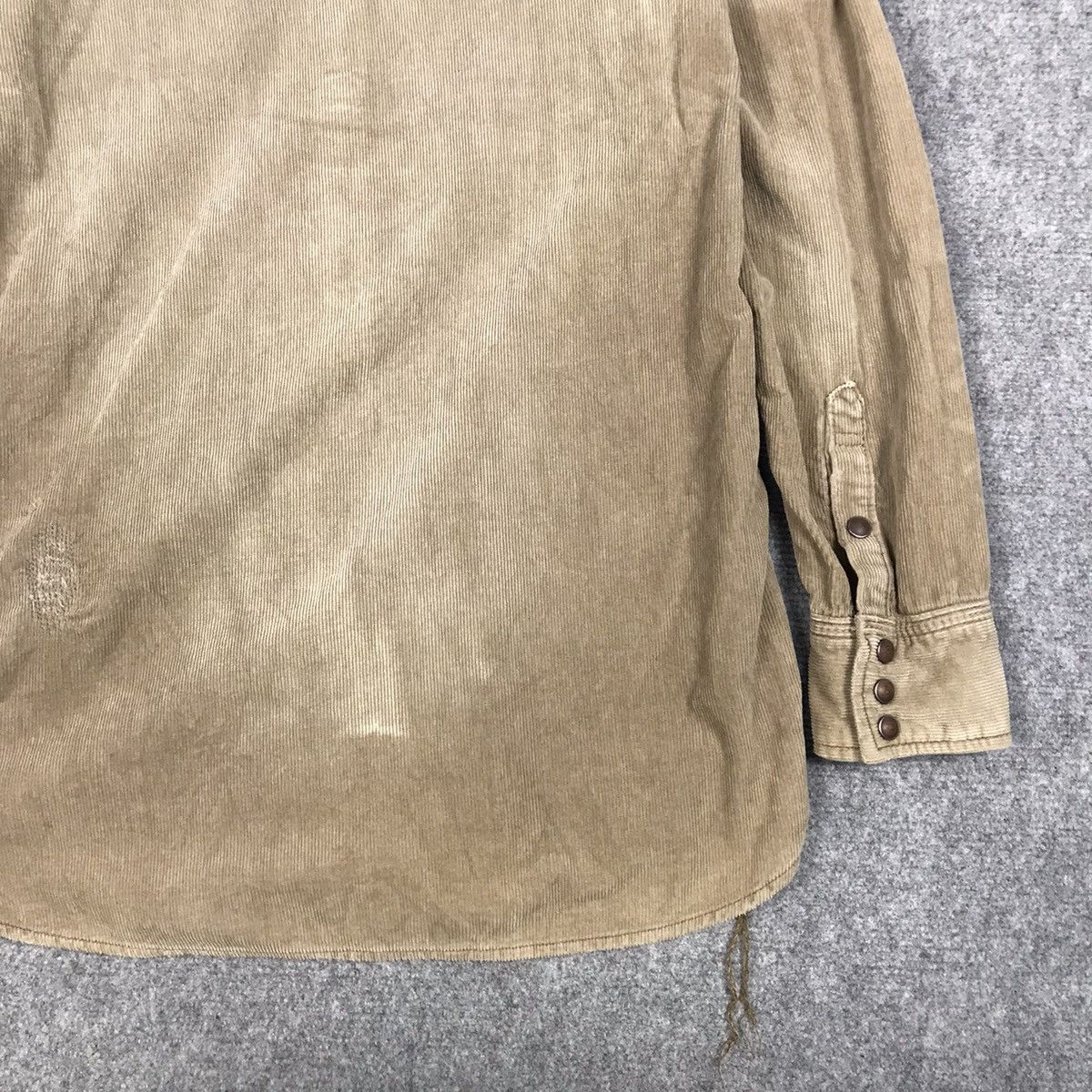If Six Was Nine Genuine vintage Goa corduroy Distressed Snap button Shirt Size US S / EU 44-46 / 1 - 10 Thumbnail
