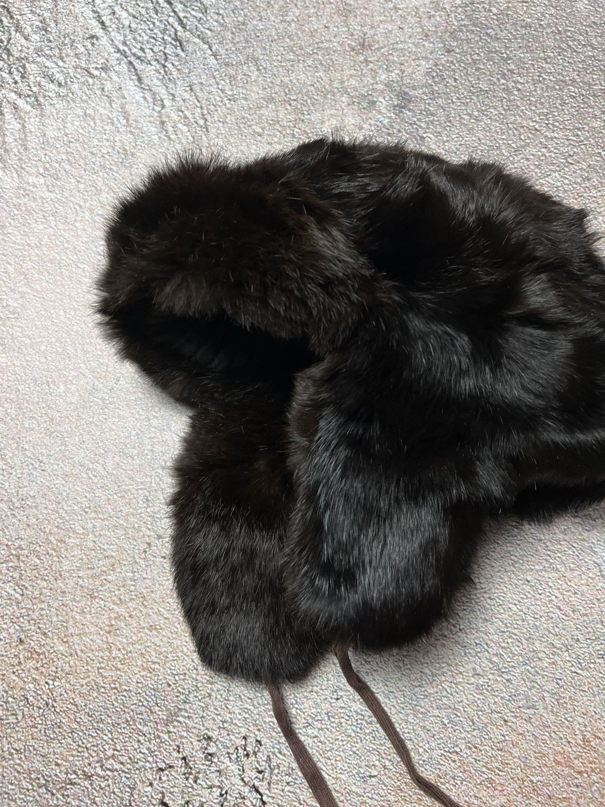 Japanese Brand × Vintage y2K faux fuzzy mohair Japan Avant Garde style hat USHANKA Size ONE SIZE - 2 Thumbnail