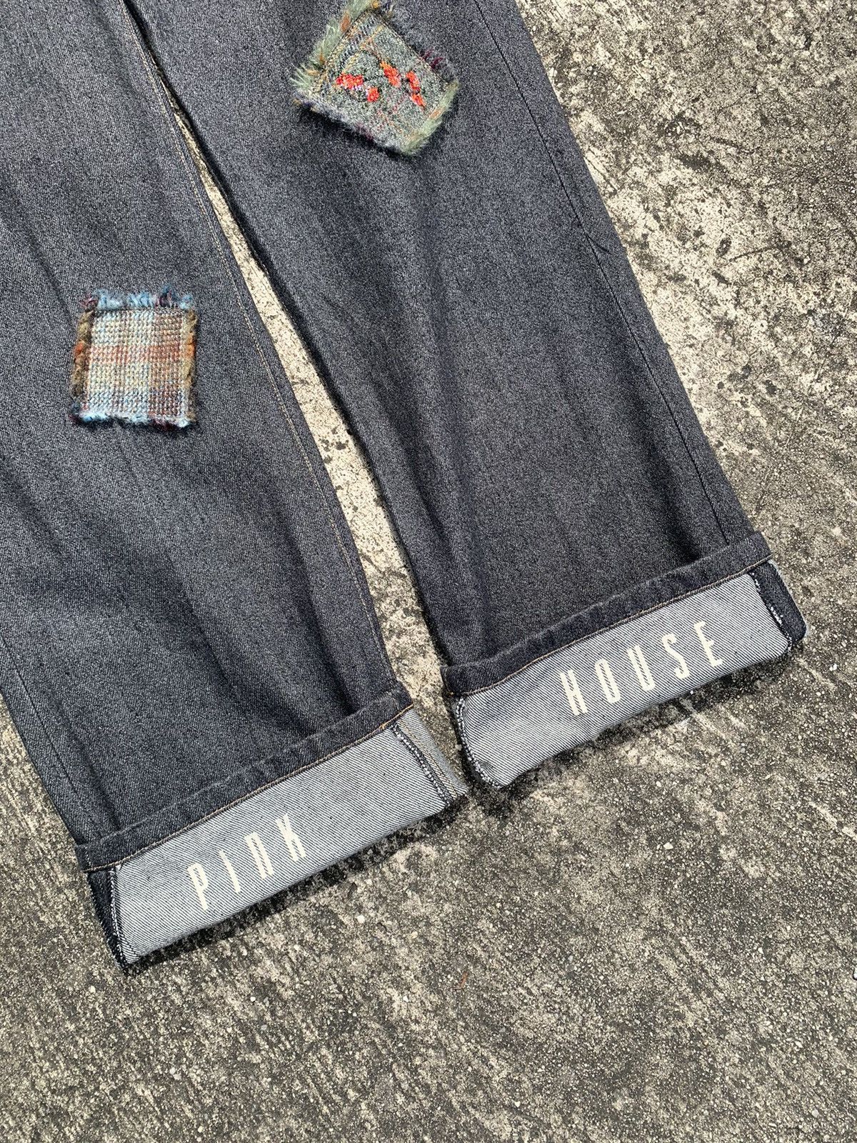 Helmut Lang × Karl Helmut × Pink House Rare🔥 pink house by helmut lang patchwork denim Size US 31 - 18 Thumbnail