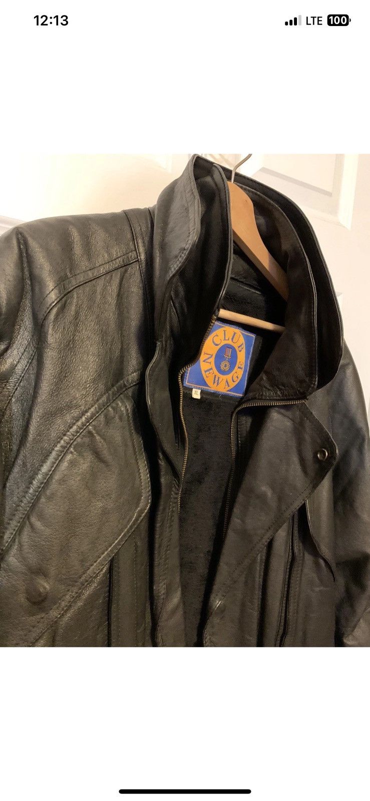 Other Club new age mens sz XL black leather jacket Size US XL / EU 56 / 4 - 8 Thumbnail
