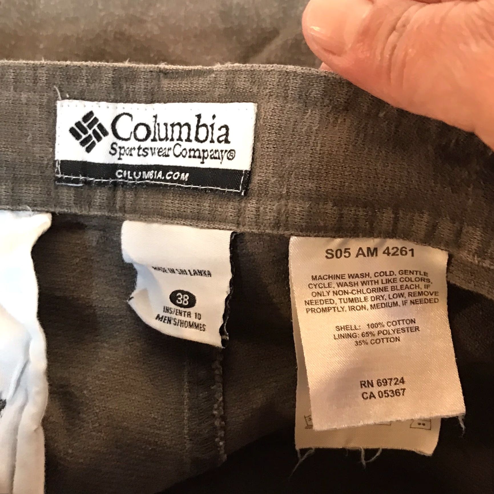 Vintage Columbia 9in Cargo Shorts Mens Size 38 Gray Cotton Casual Travel Workwear Size US 38 / EU 54 - 3 Thumbnail