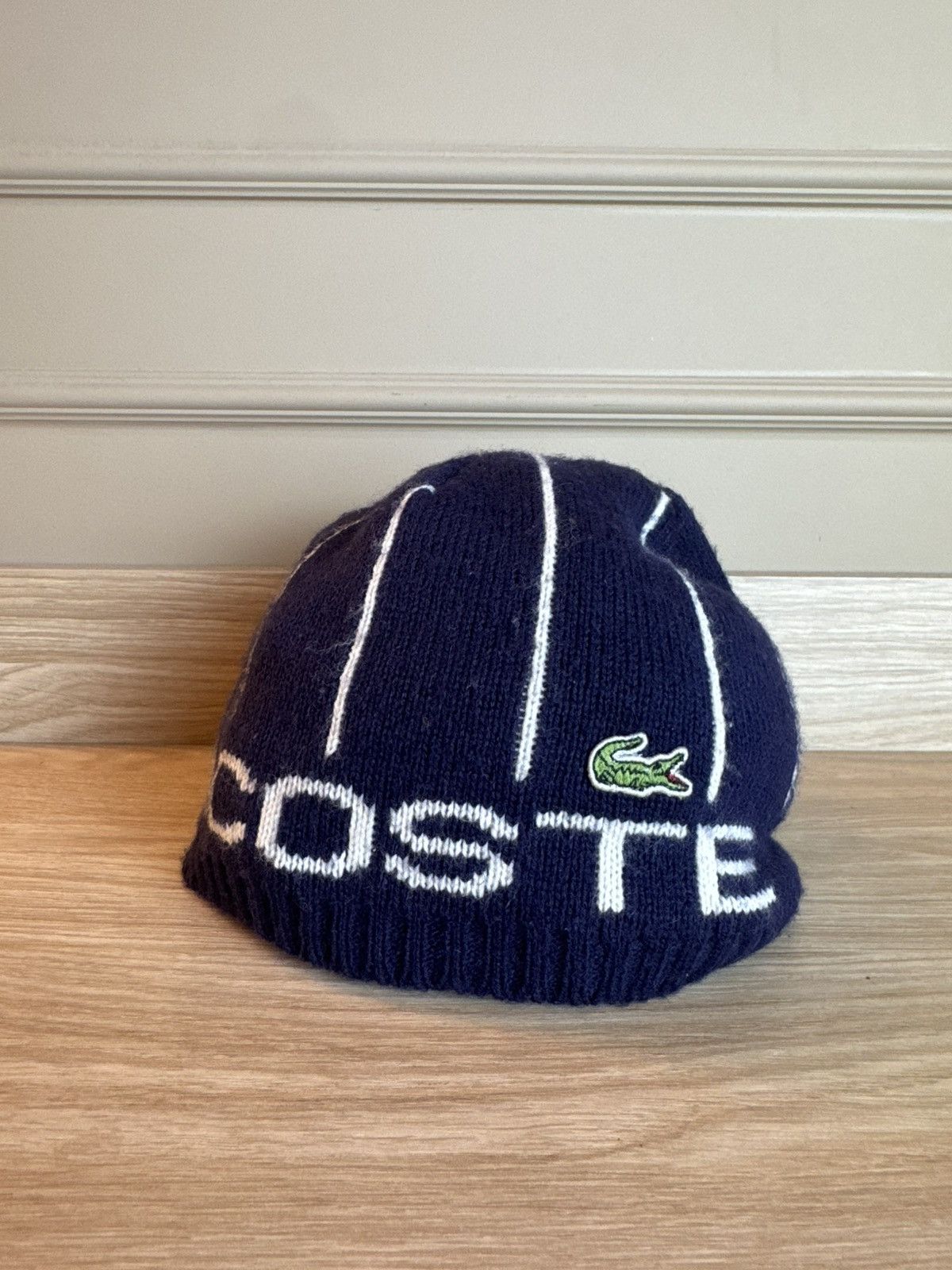 Lacoste LACOSTE Vintage Beanie Hat Cap 90’s One Size Made In France Size ONE SIZE - 3 Thumbnail