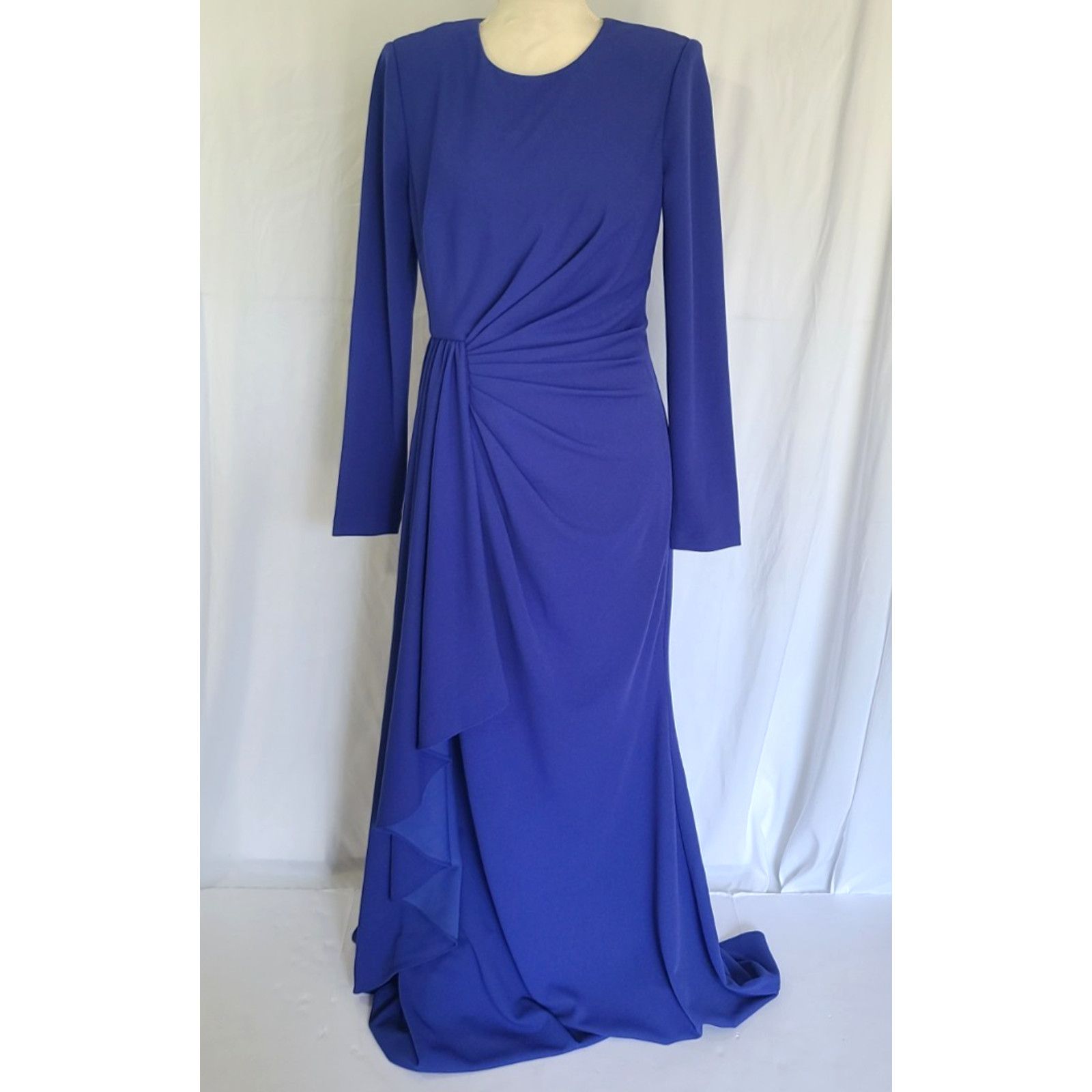 Badgley Mischka New W/Tags Badgley Mischka Ultra Violet Draped Crepe Gown 6 Size M / US 6-8 / IT 42-44 - 3 Thumbnail