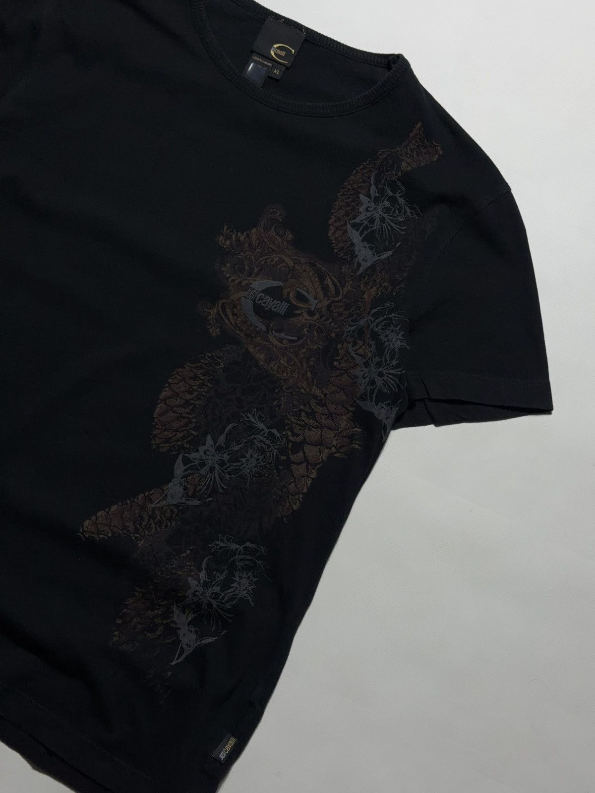 Just Cavalli Vintage Roberto Cavalli T-Shirt Paint Art Designer Size US L / EU 52-54 / 3 - 2 Thumbnail