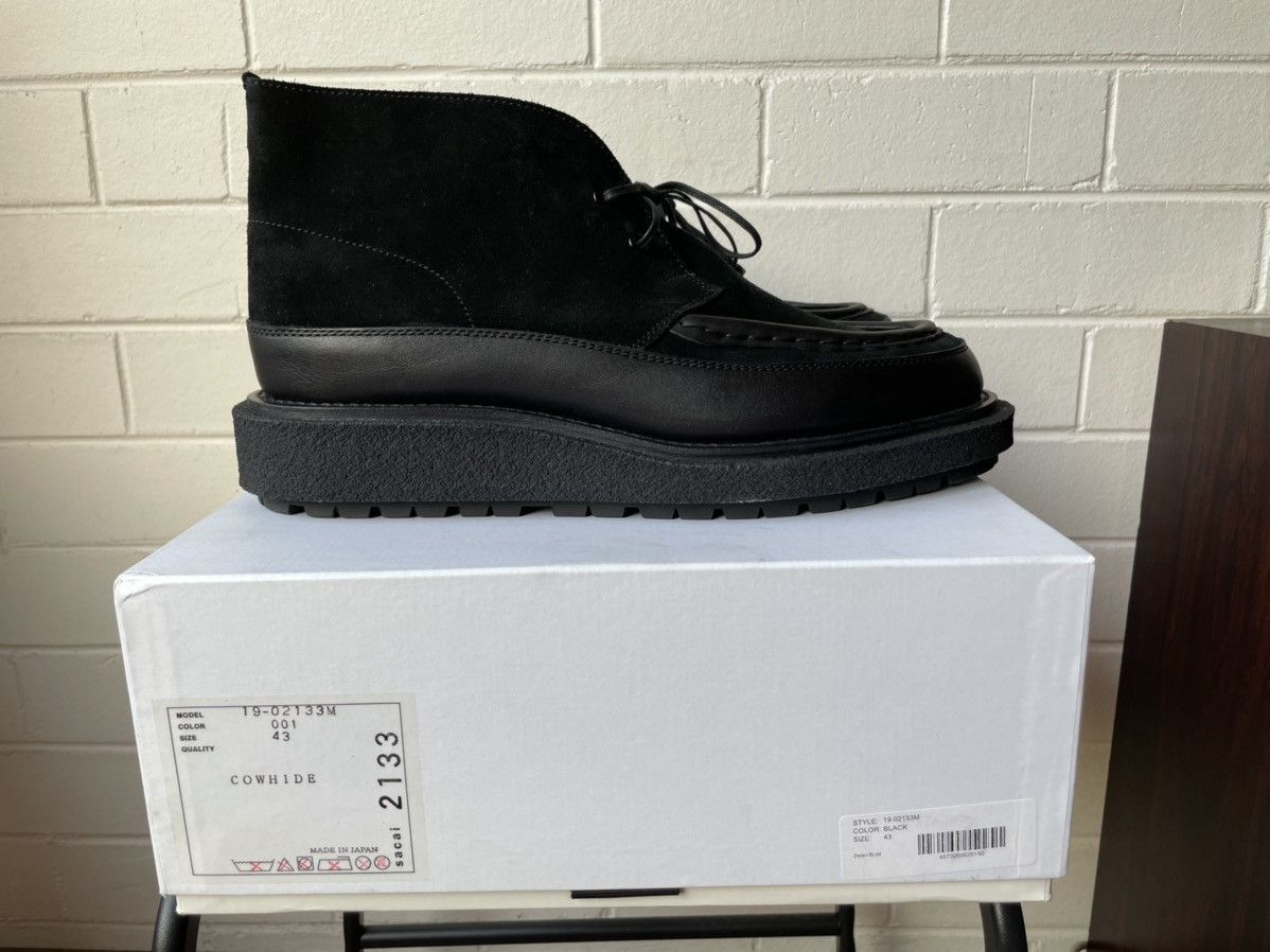 Sacai Black Platform Boots