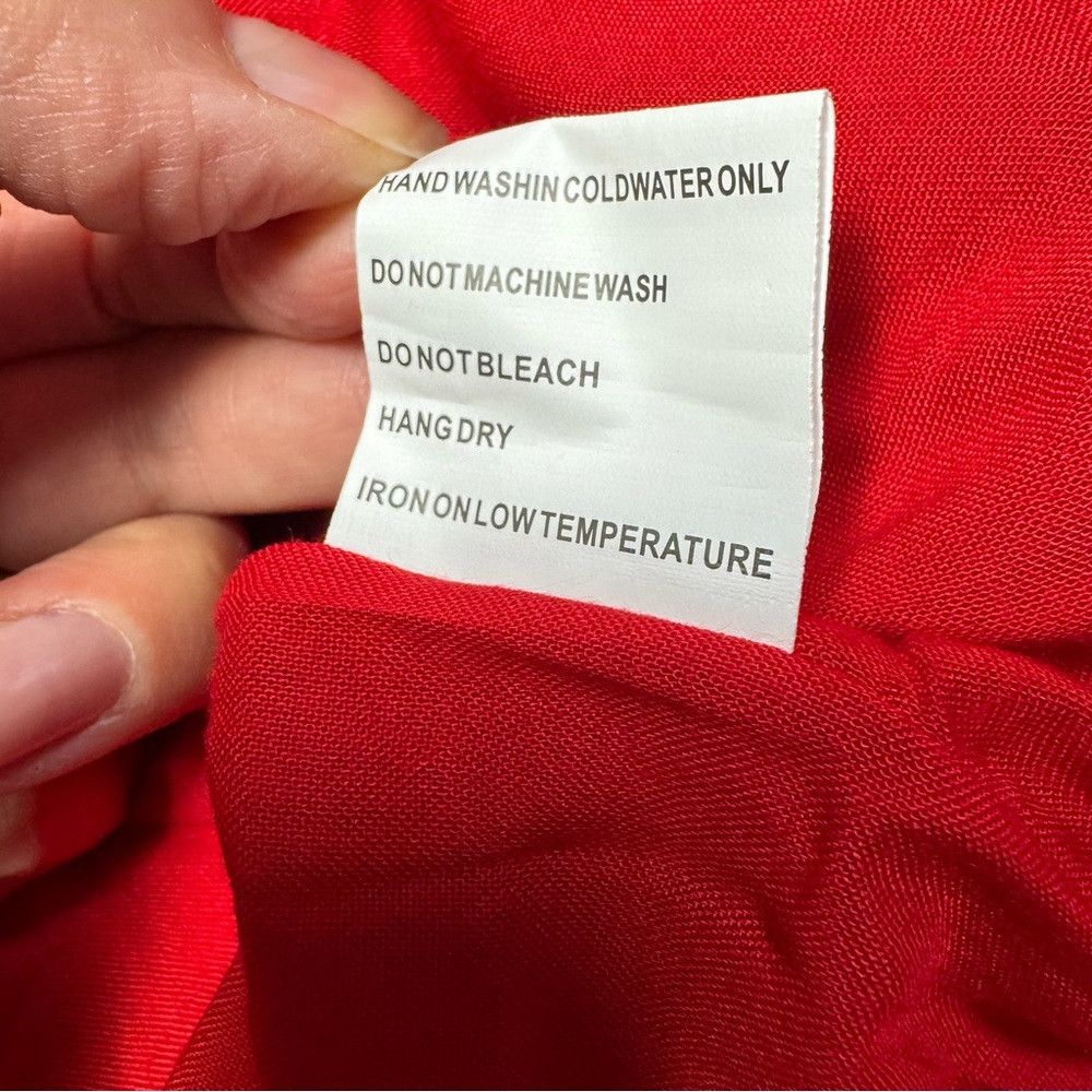 Other NWT New Laffair Red Embroidered Layered Maxi Skirt Size L Size 36" / US 14 / IT 50 - 8 Thumbnail