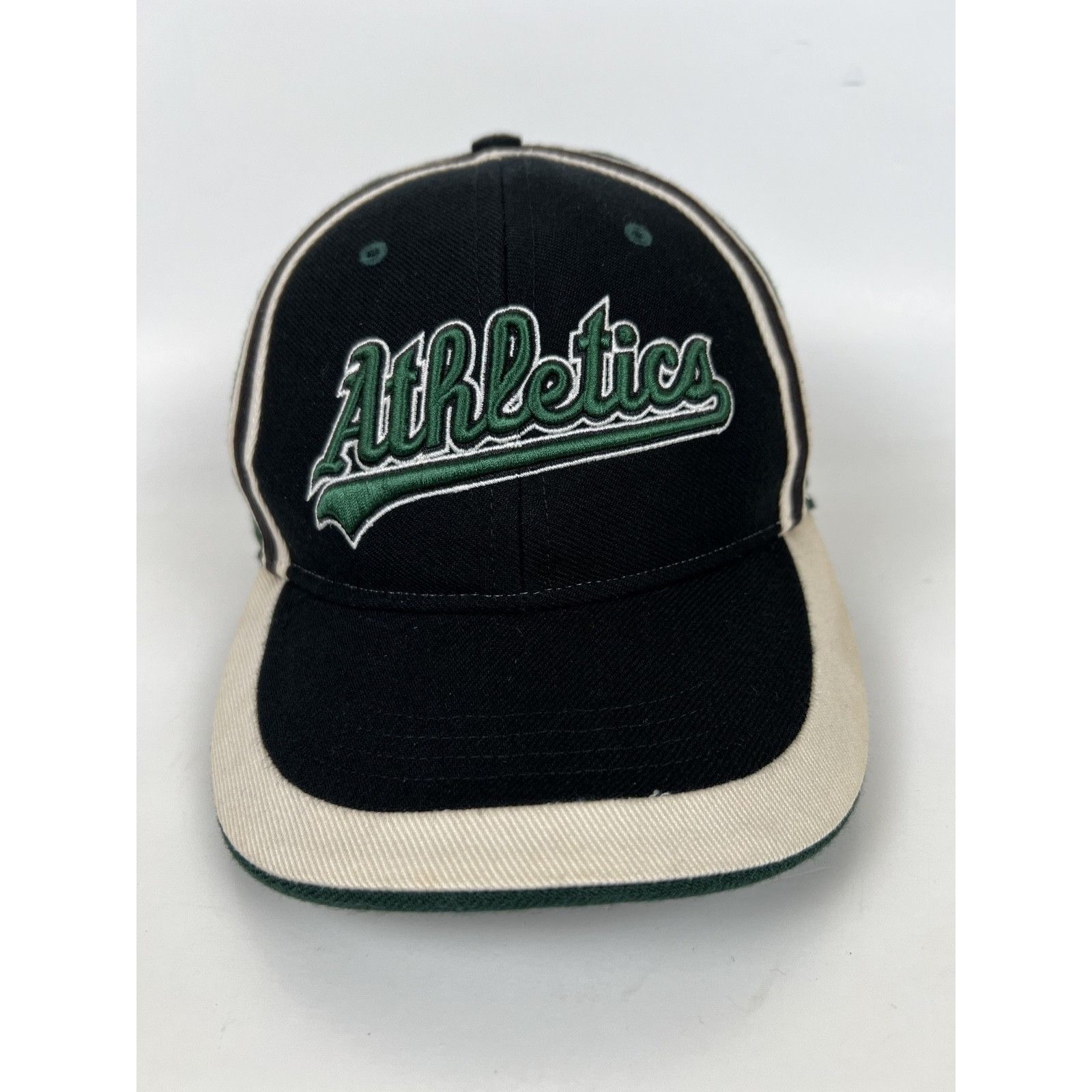 Twins Enterprise Inc. Vintage Oakland Athletics Hat Cap Twins Size 7 3/8 Acrylic W Size ONE SIZE - 2 Thumbnail