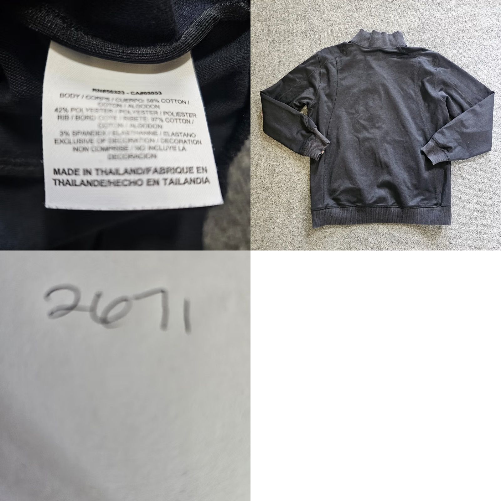 Nike VINTAGE Nike Sweatshirt Men Large Black Jordan Full Zip Long Sleeve Pockets Athletic Y2K Size US L / EU 52-54 / 3 - 8 Thumbnail