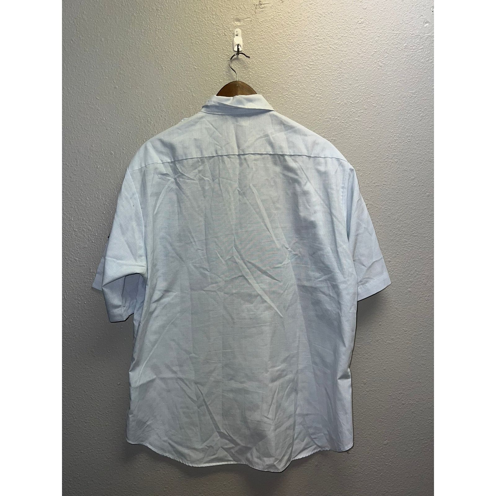 Vintage Vintage Air Force Shirt USAF 1580 Blue SS Epaulets 1983 Size US XL / EU 56 / 4 - 8 Thumbnail