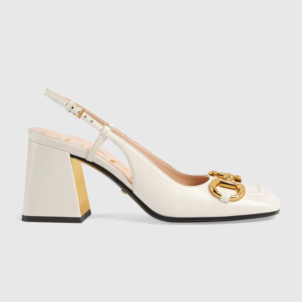 Gucci Gucci Horsebit Leather Slingback Pumps SIZE 40 Size ONE SIZE - 1 Thumbnail
