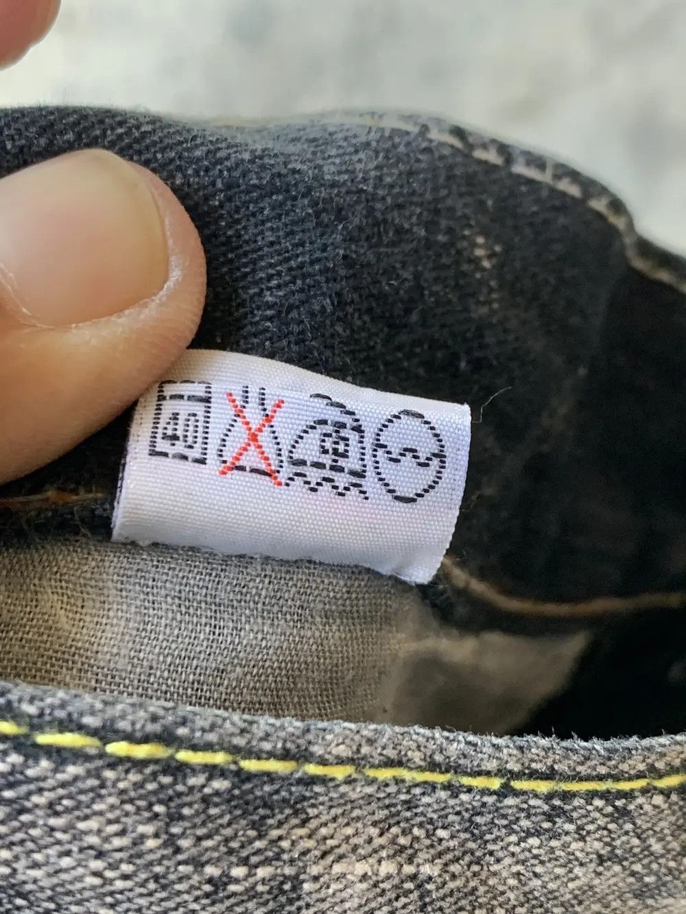 Le Grande Bleu (L.G.B.) Baggy TARWLAN nice faded style. Size US 30 / EU 46 - 11 Thumbnail
