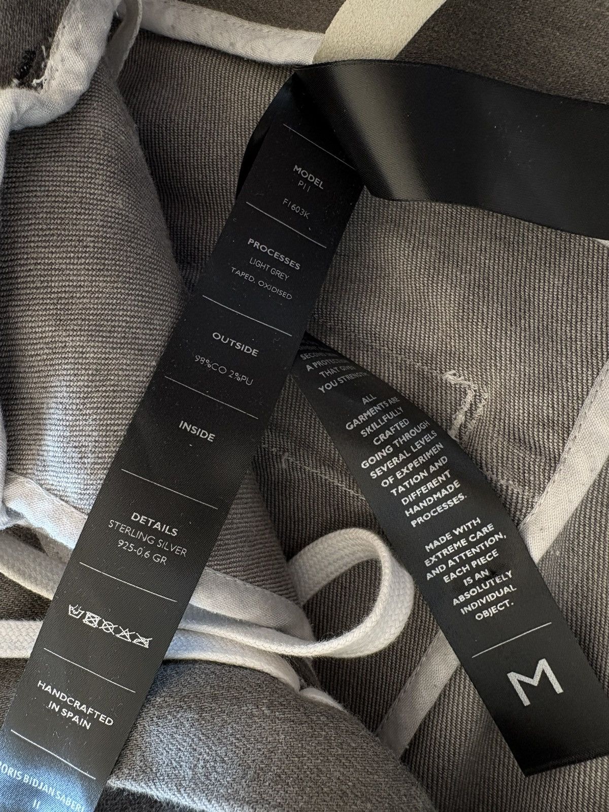 BNWT P11 F1603K Light grey Taped Oxidized