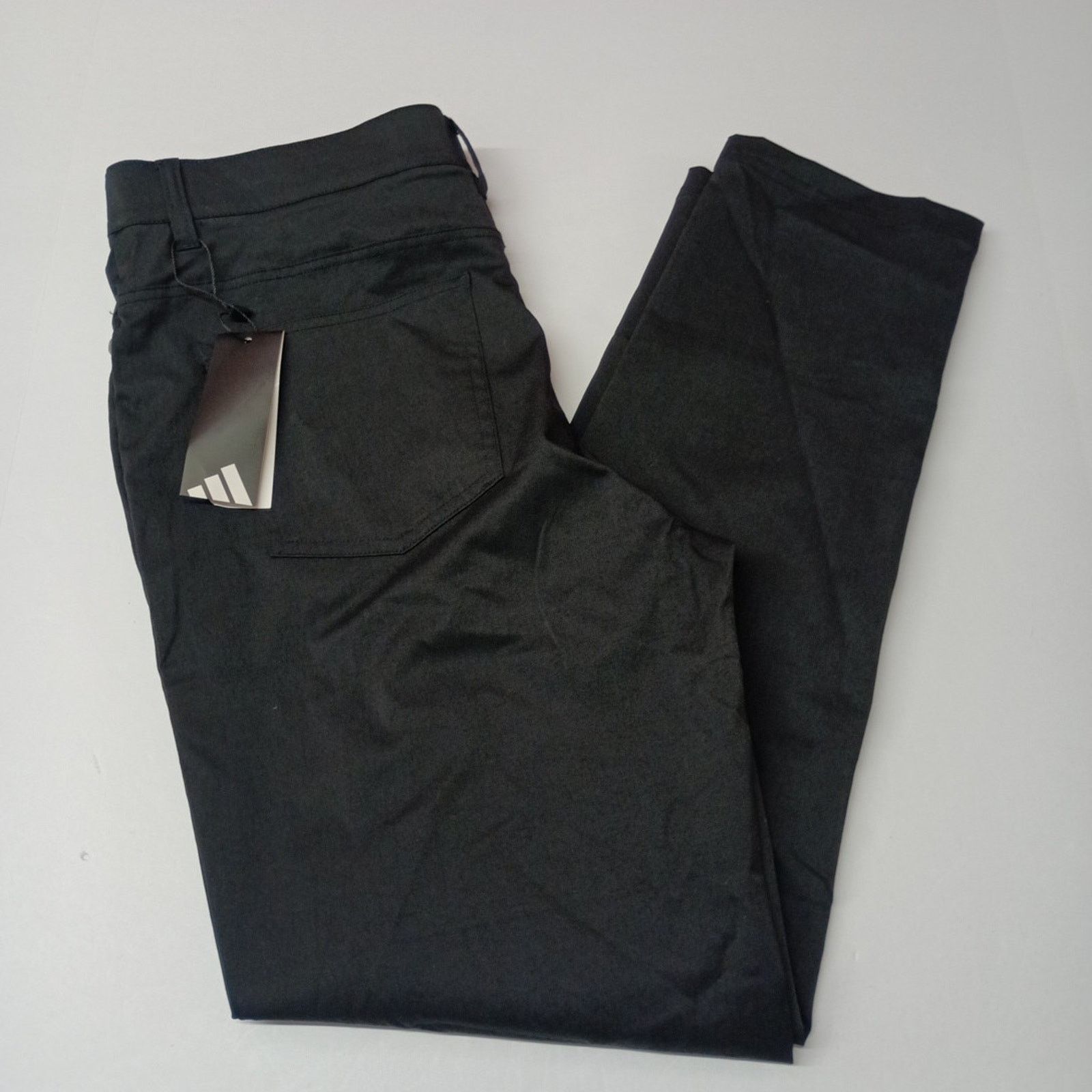 Adidas Adidas Mens 5-Pocket Tapered Golf Pants Size 34x30 Black New Size US 34 / EU 50 - 1 Thumbnail