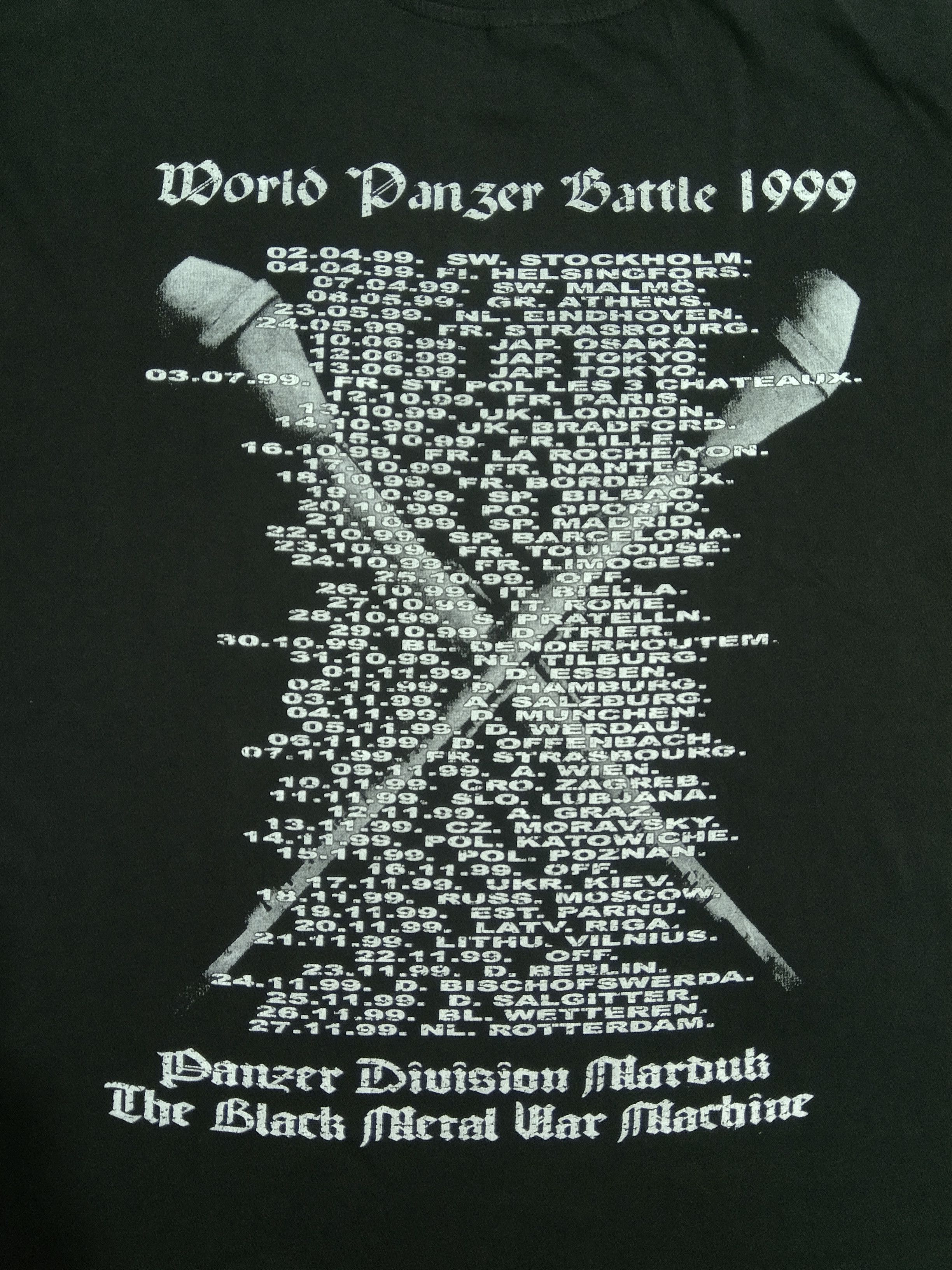 Band Tees × Vintage Vintage "tour 1999" MARDUK Size US XL / EU 56 / 4 - 4 Thumbnail