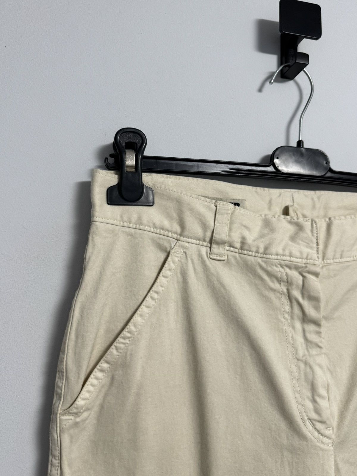 Jil Sander Jil Sander Women’s Pants Beige Luxury Cotton size 36 Size 25" / US 0 / IT 36 - 5 Thumbnail