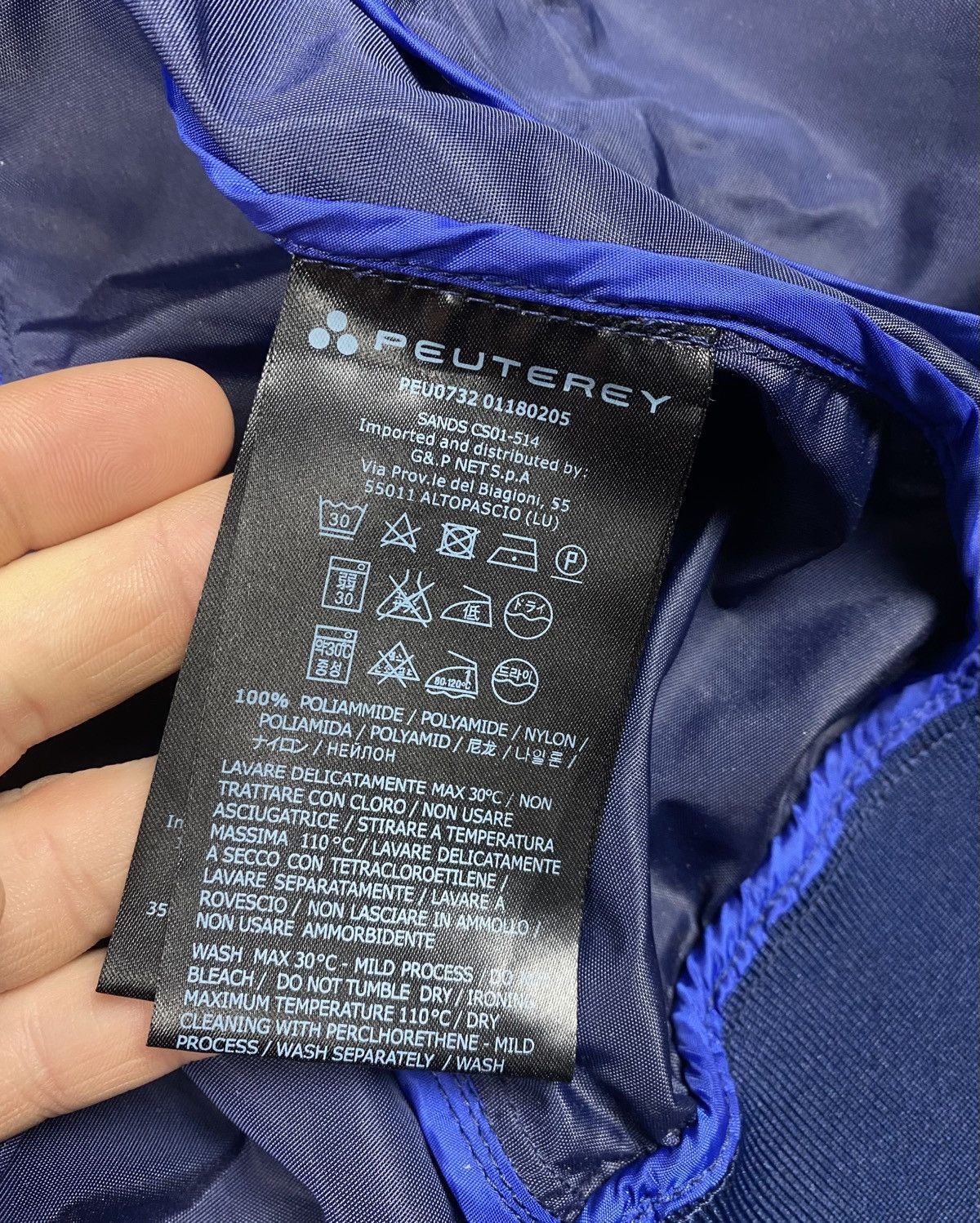 Peuterey Peuterey Technical Nylon Bomber Jacket Navy Blue Size US M / EU 48-50 / 2 - 17 Thumbnail