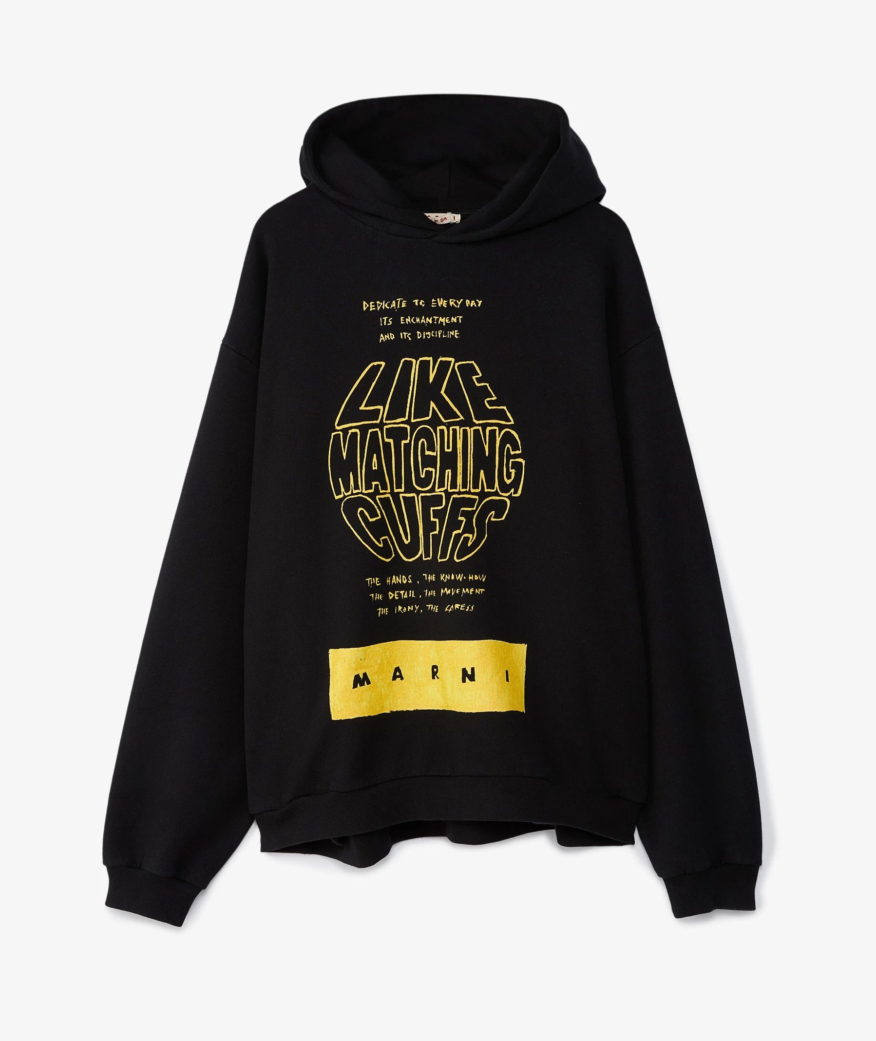 Marni o1w1db1em1224 Hoodie in Black Size US L / EU 52-54 / 3 - 1 Thumbnail