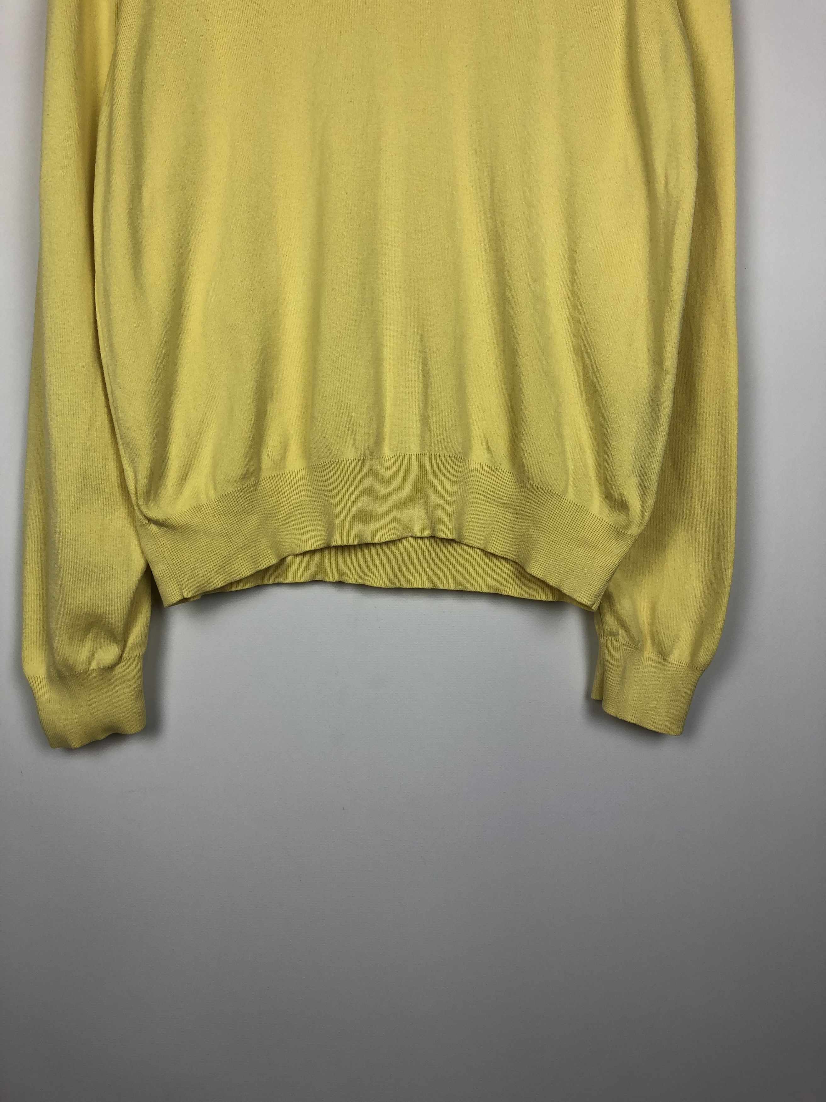 Polo Ralph Lauren Polo Ralph Lauren Sweater V-Neck Pullover Logo Yellow XL Size US XL / EU 56 / 4 - 3 Thumbnail