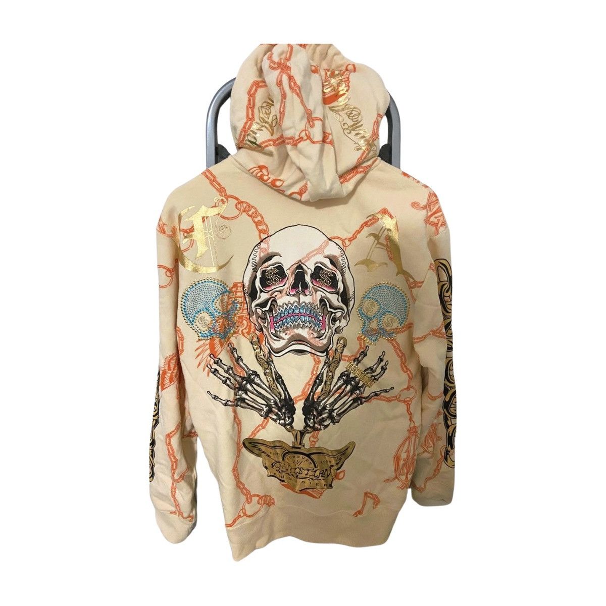 Christian Audigier × Ed Hardy Christian Audigier "Charmed Life” Hoodie Rhinestones Size US M / EU 48-50 / 2 - 2 Thumbnail