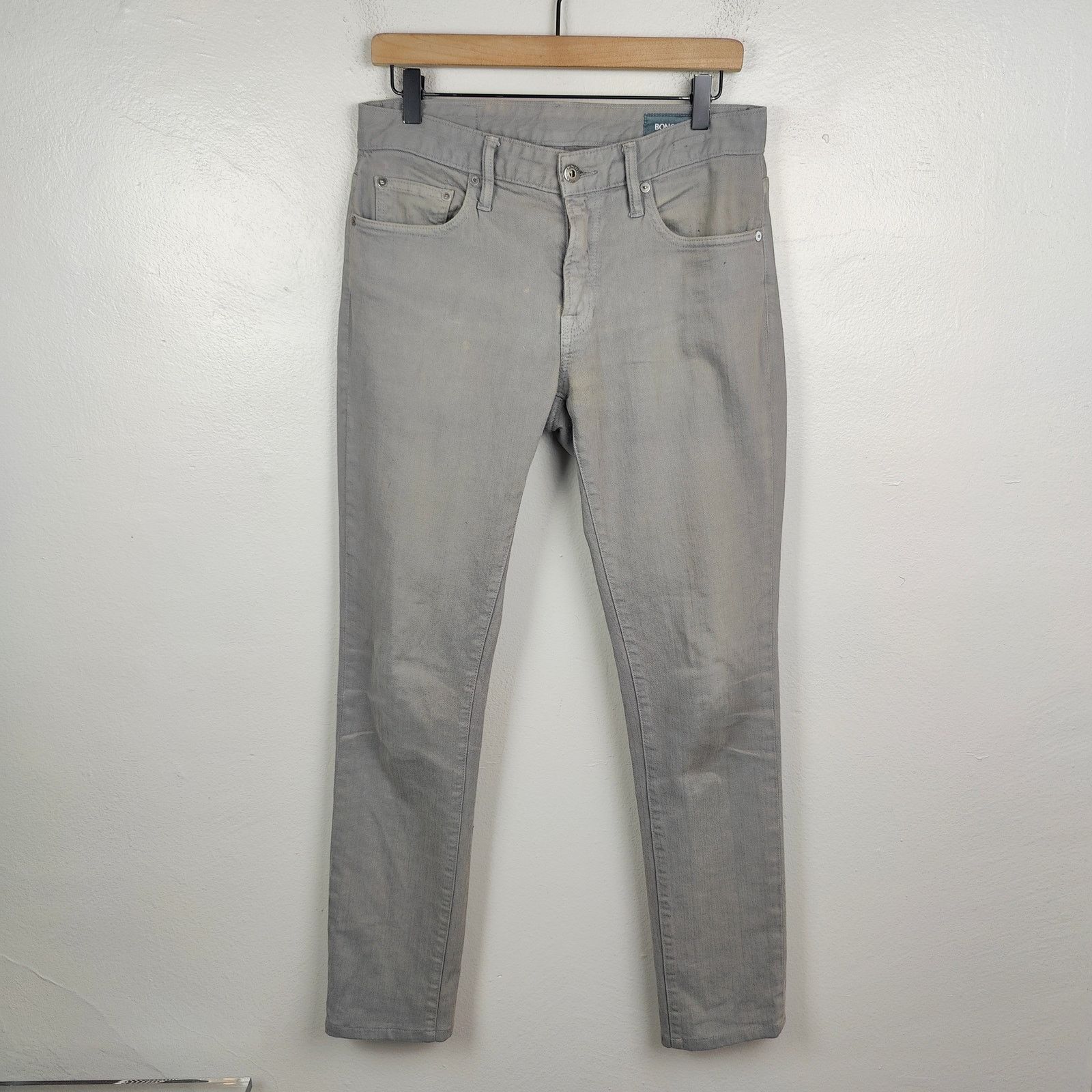 Bonobos Bonobos Travel Jeans Mens 30x34 Gray Preppy Casual Stretch Size US 30 / EU 46 - 1 Thumbnail