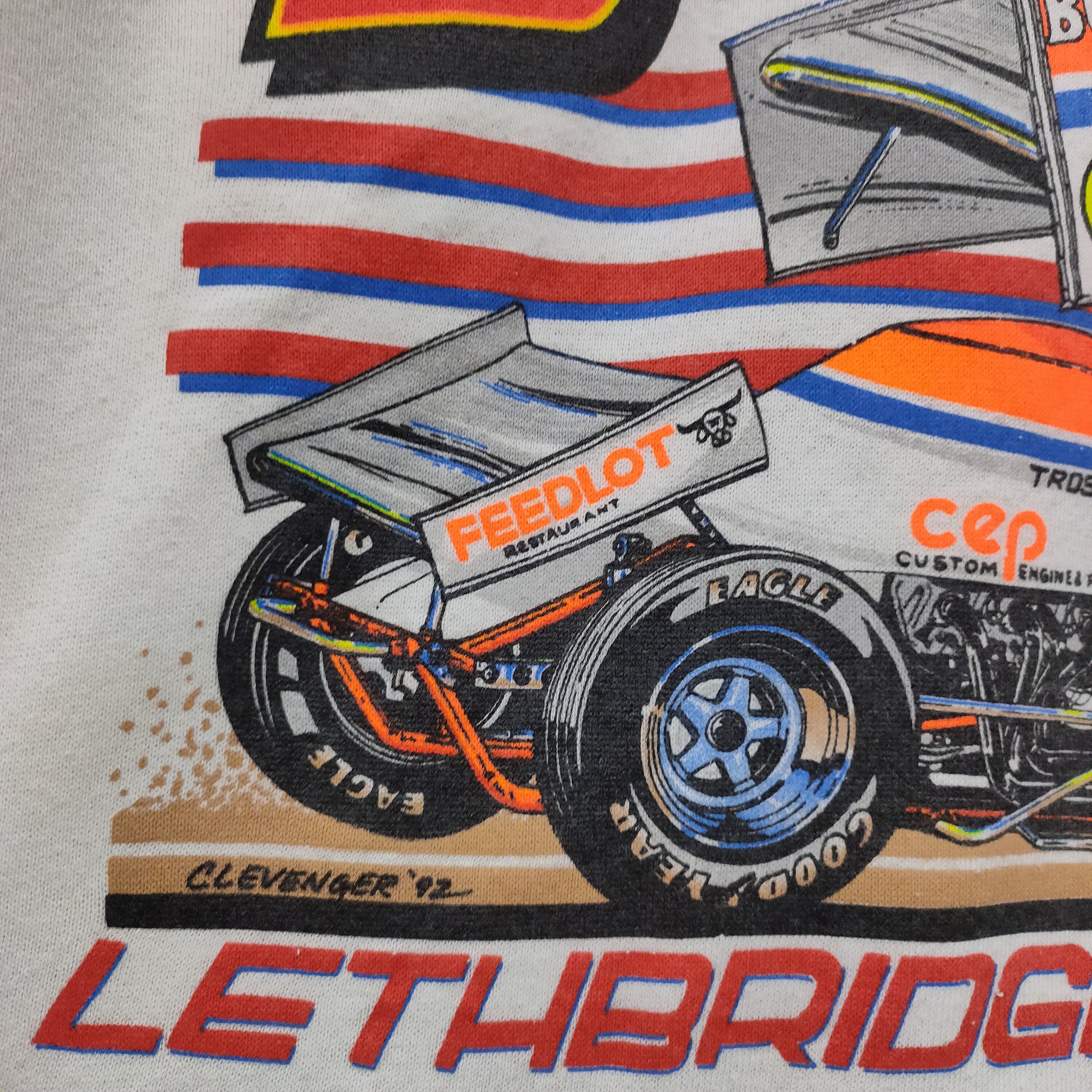 Vintage Bill Boyce Racing 1993 Lethbridge Alberta Sprint Car Size US M / EU 48-50 / 2 - 7 Thumbnail