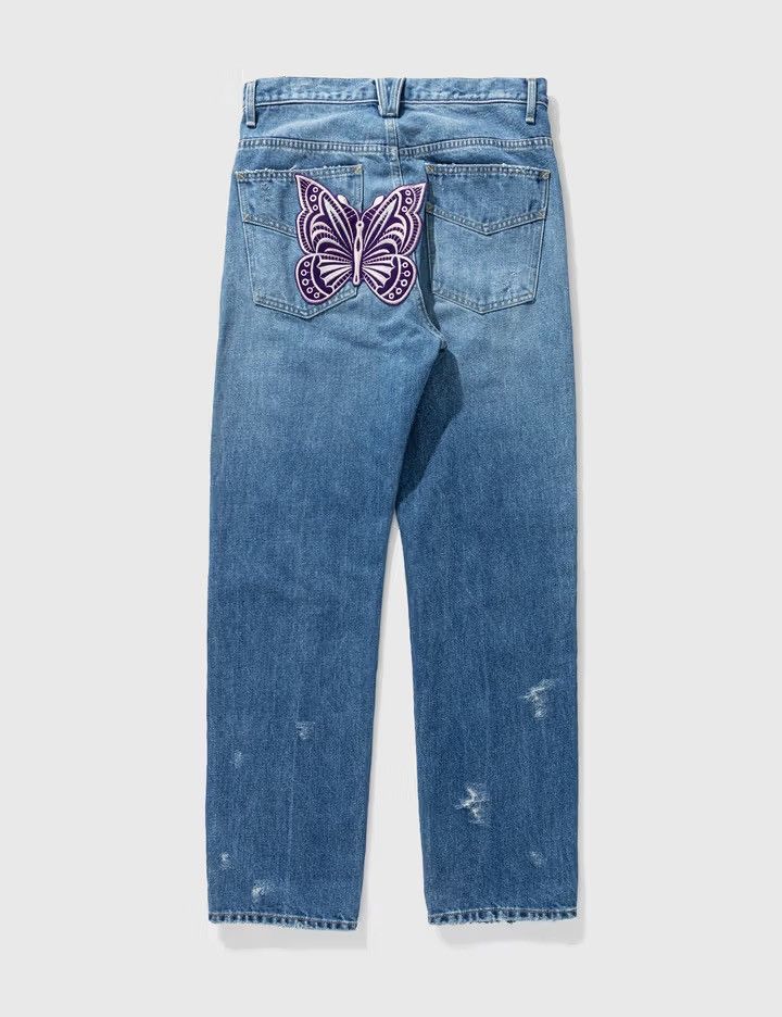 Needles Needles Assorted Patches Straight Jeans Denim Size US 32 / EU 48 - 2 Thumbnail