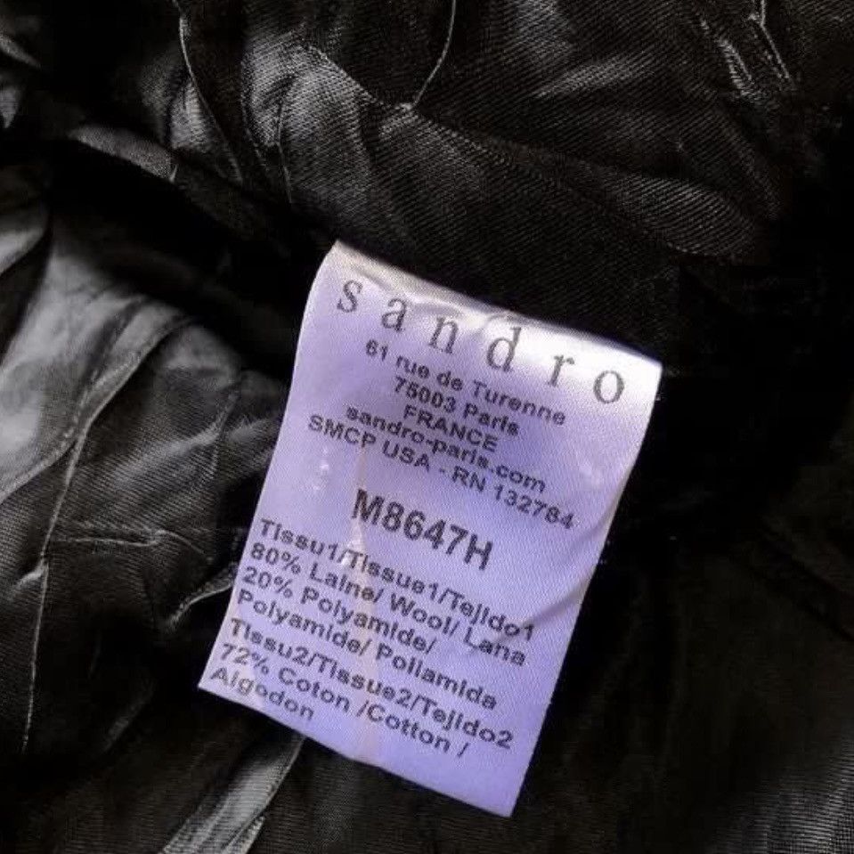 Sandro Sandro Leather Wol Jacket Parka Size M / US 6-8 / IT 42-44 - 6 Thumbnail