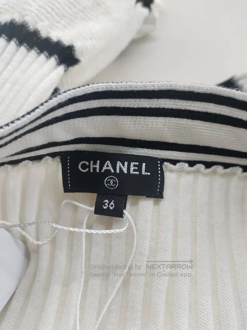 Chanel Chanel White waist letter knitted skirt Size 24" / US 00 / IT 34 - 3 Thumbnail