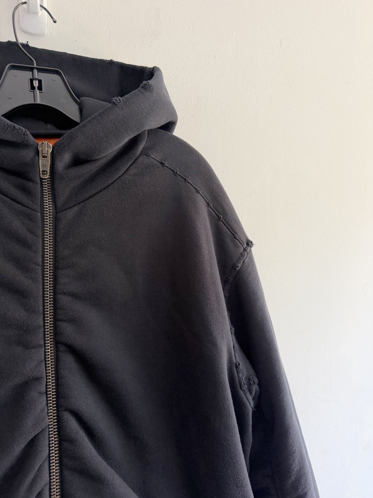 Balenciaga Winter 22 Bomber Zip Up Hoodie Jacket (M) Size US M / EU 48-50 / 2 - 7 Thumbnail