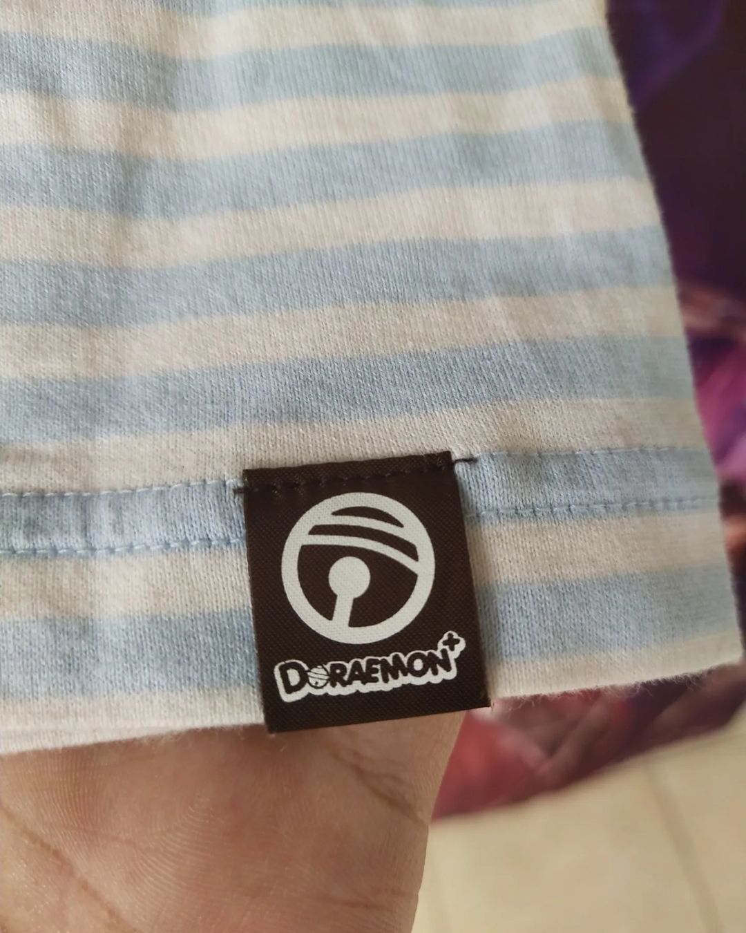 Anime × Japanese Brand × Uniqlo Doraemon x Uniqlo Big Print Stripes Blue Anime Tees Size US M / EU 48-50 / 2 - 4 Thumbnail