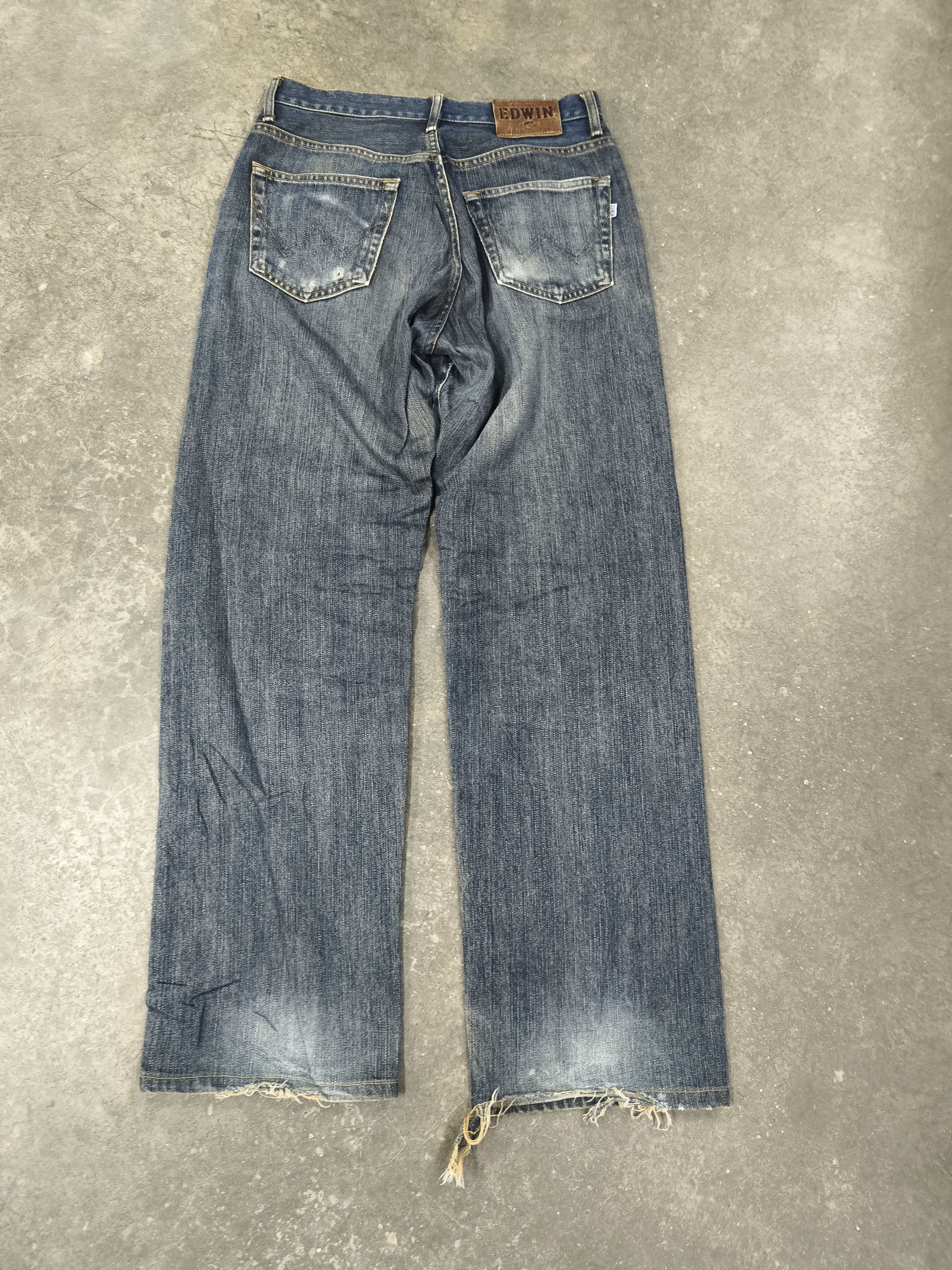Beauty Beast Flare🔥🔥🔥 Vintage Edwin Jeans distressed if six was nine Size US 30 / EU 46 - 4 Thumbnail