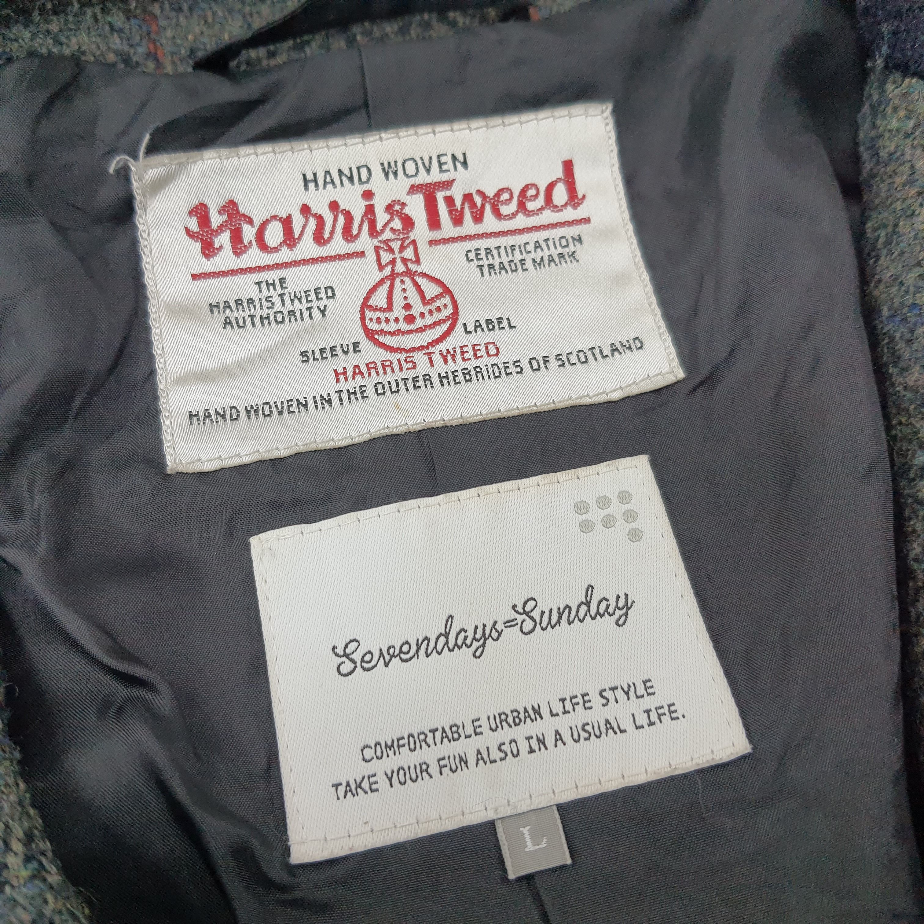 Harris Tweed Vintage Harris Tweed Seven days Sunday Jacket C254N6 Size US M / EU 48-50 / 2 - 4 Thumbnail