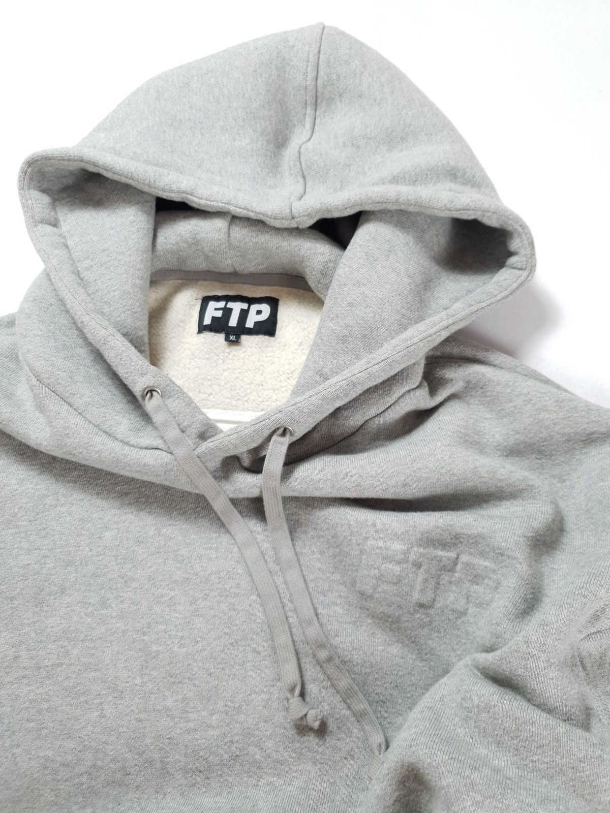 Fuck The Population FTP Embossed Logo Hoodie Size XL - Heather Grey Size US XL / EU 56 / 4 - 2 Thumbnail