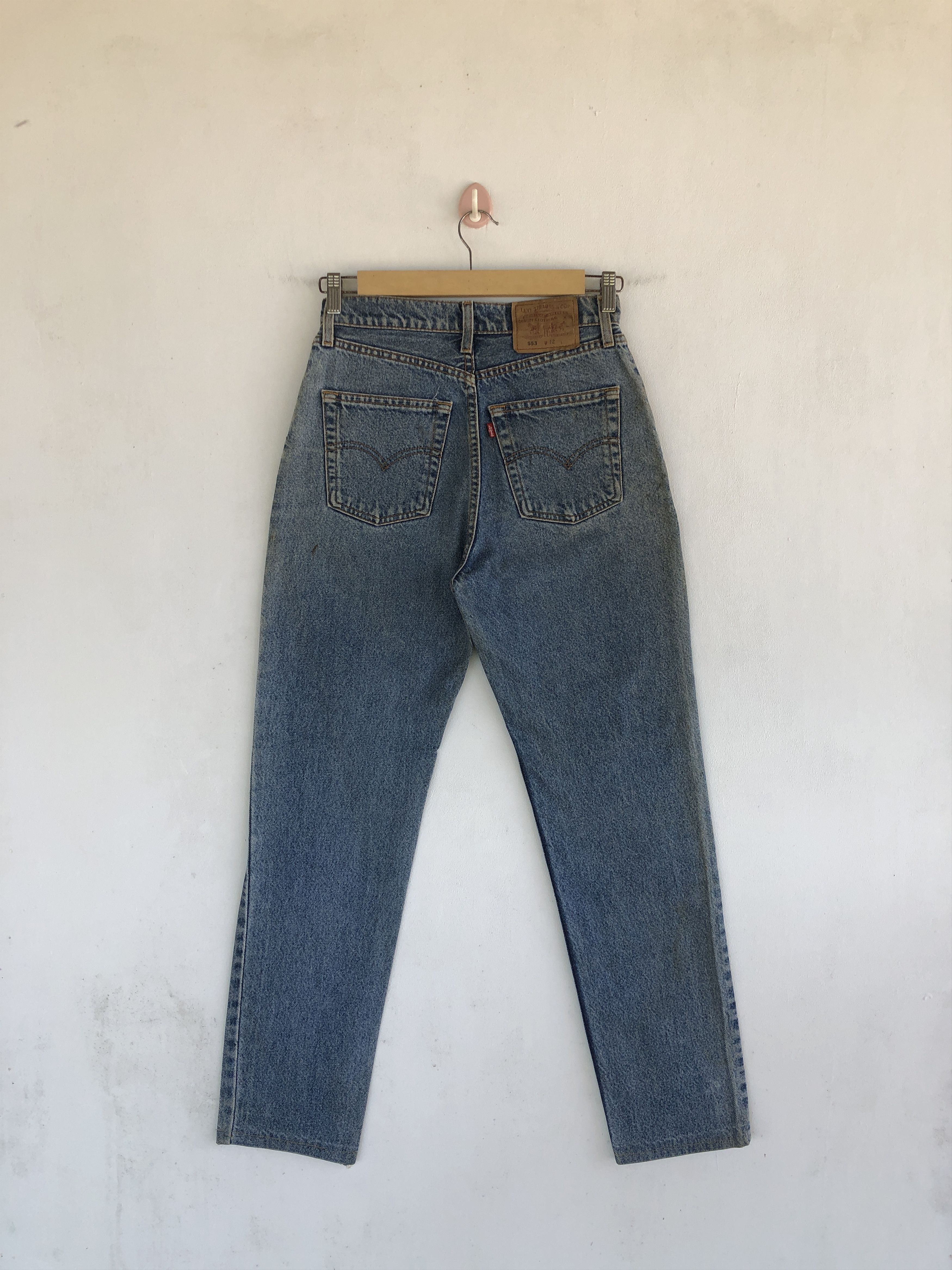 Levi's Vintage Levis Faded Stone Wash Jeans Levi's 553 Denim Pants Size 28" / US 6 / IT 42 - 2 Thumbnail