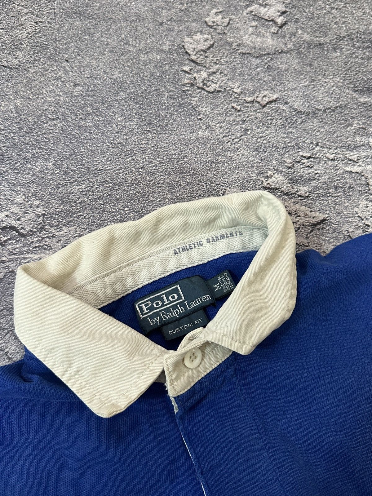 Polo Ralph Lauren × Vintage Vintage 90’s Polo Ralph Lauren Striped Rugby Jersey Size US M / EU 48-50 / 2 - 5 Thumbnail