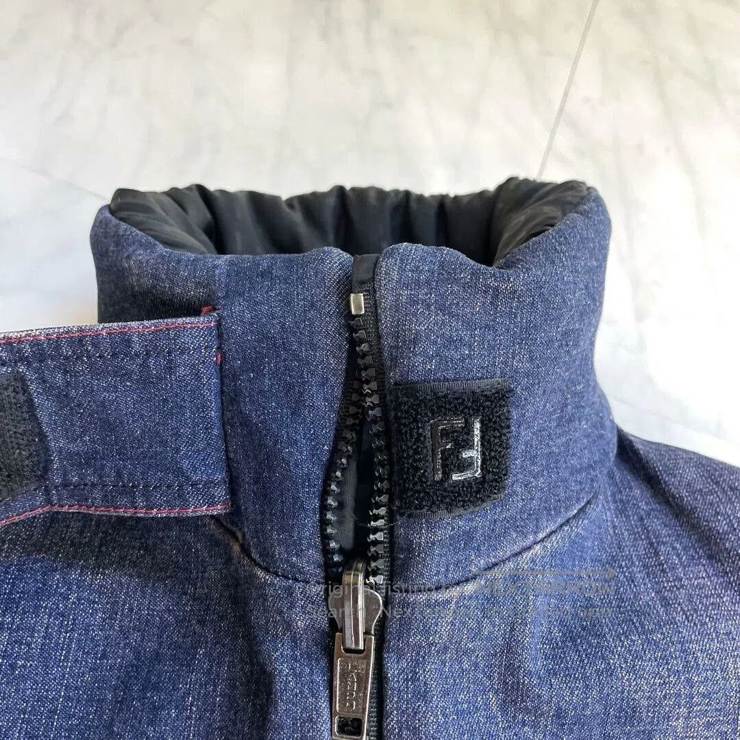 Fendi Fendi Reversible Denim Down Jacket. Size US XS / EU 42 / 0 - 8 Thumbnail