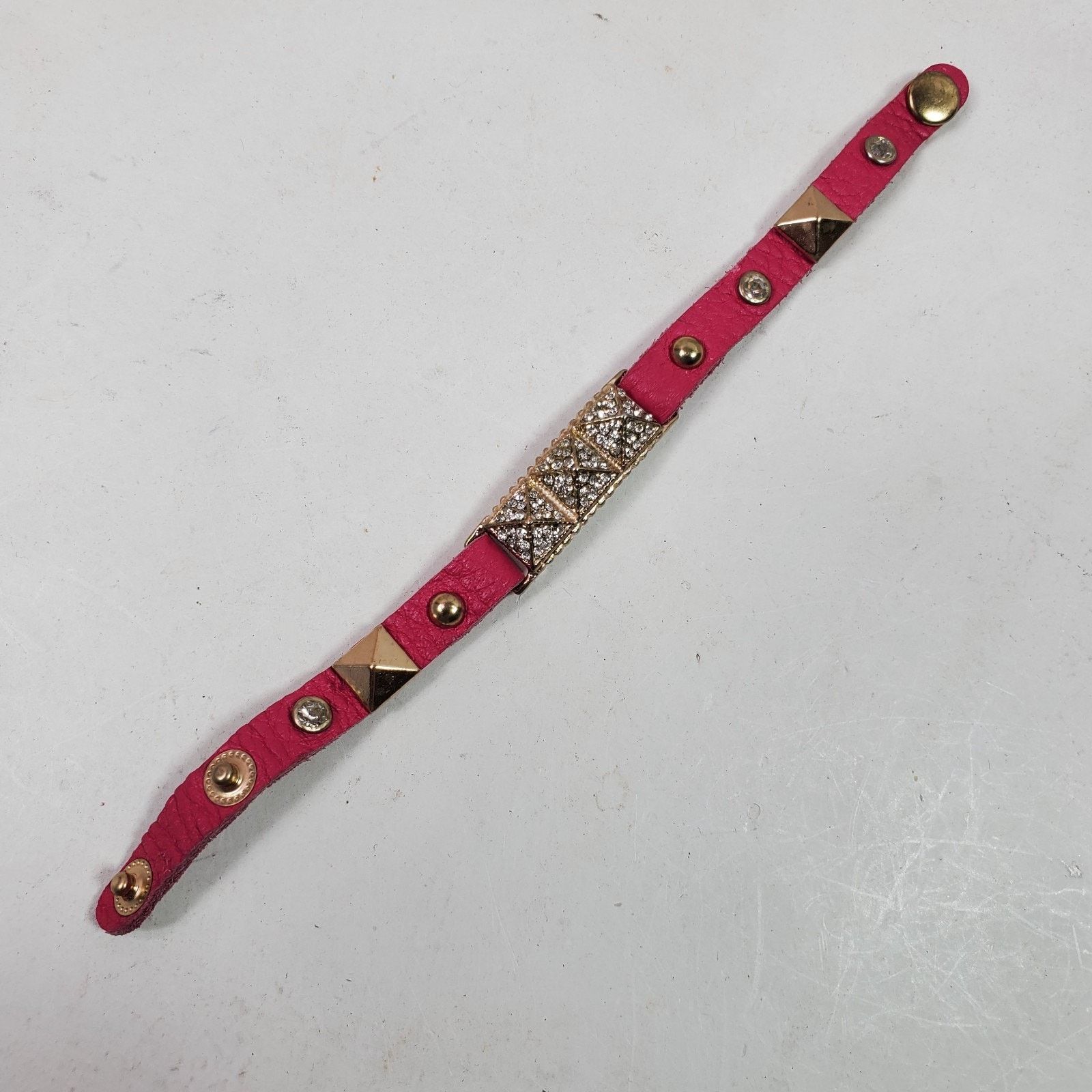 The Unbranded Brand Hippie Bracelet Wrap Pink Gold Tone Snap 8.5" Adj NOS Size ONE SIZE - 3 Thumbnail